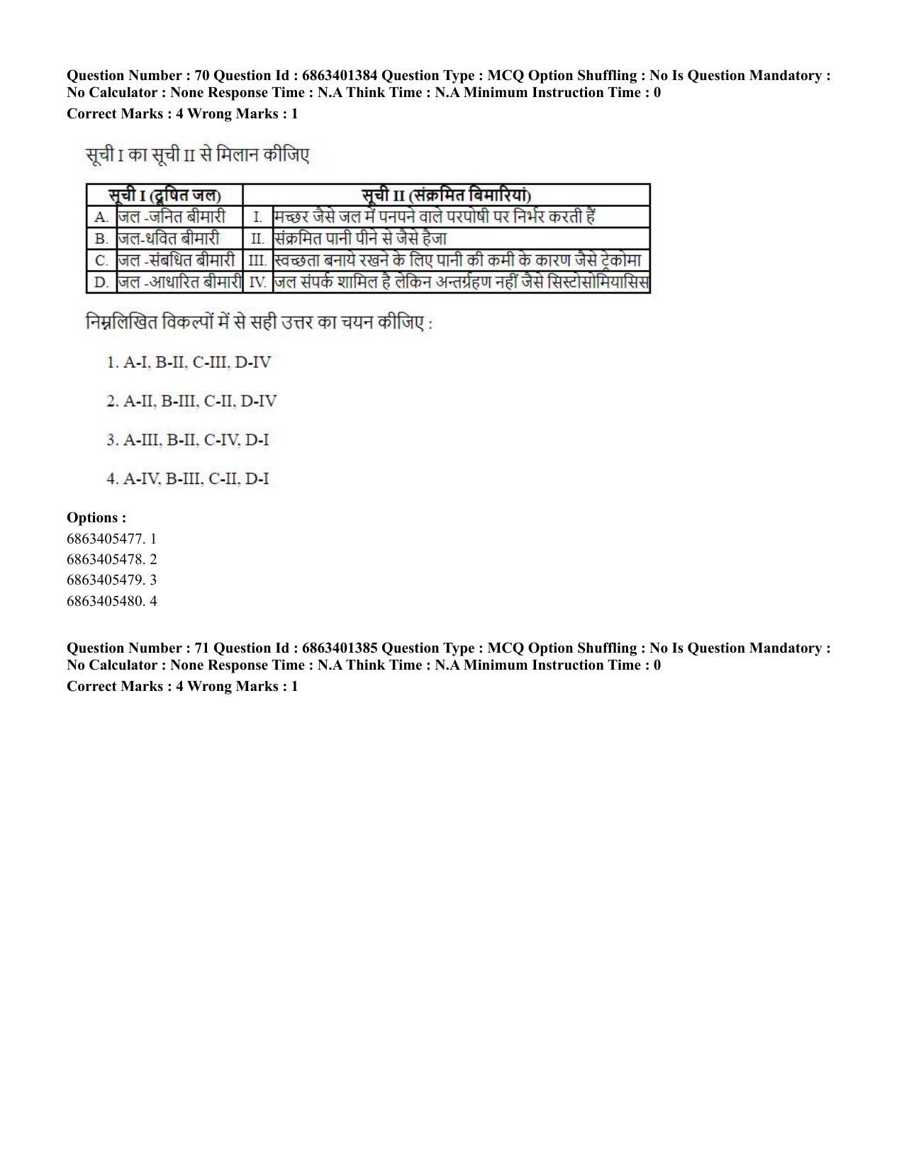 CUET PG 2023: MTQP11 – Water Engineering and Management (Hindi)-Shift 2 (05-06-2023) Question Paper - Page 72