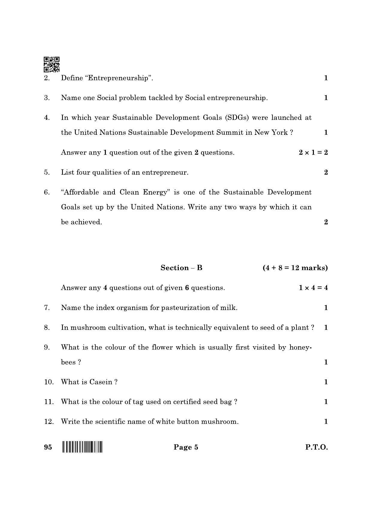 CBSE Class 10 95 Agriculture 2022 Question Paper - Page 5