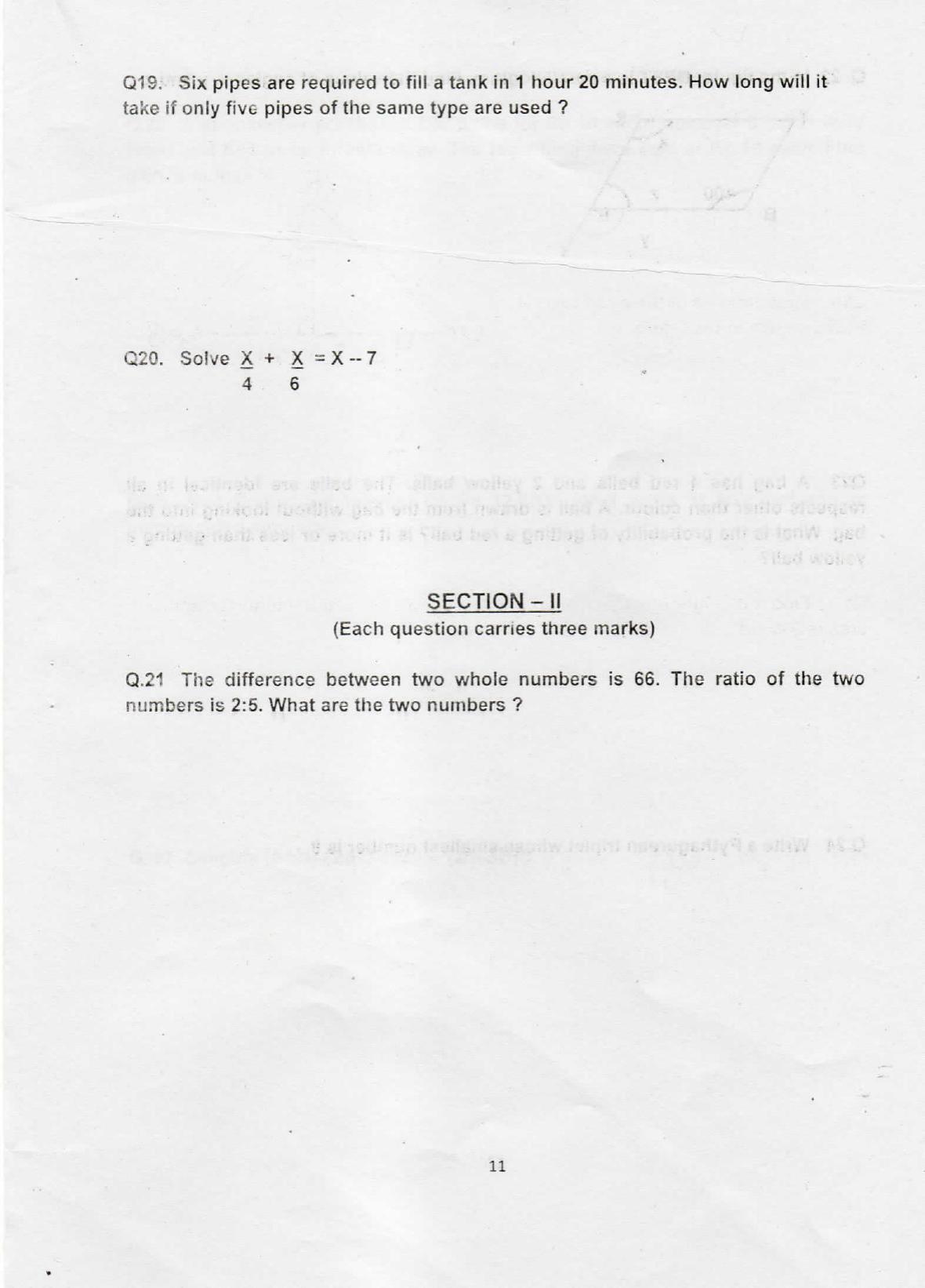 Sainik School Class 9 Question Paper 2015 in English - Page 7