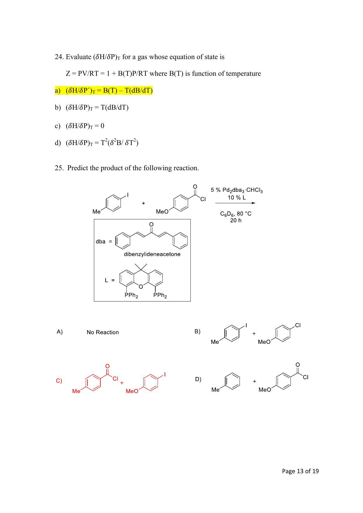 TIFR GS 2021 Chemistry Question Paper - Page 13