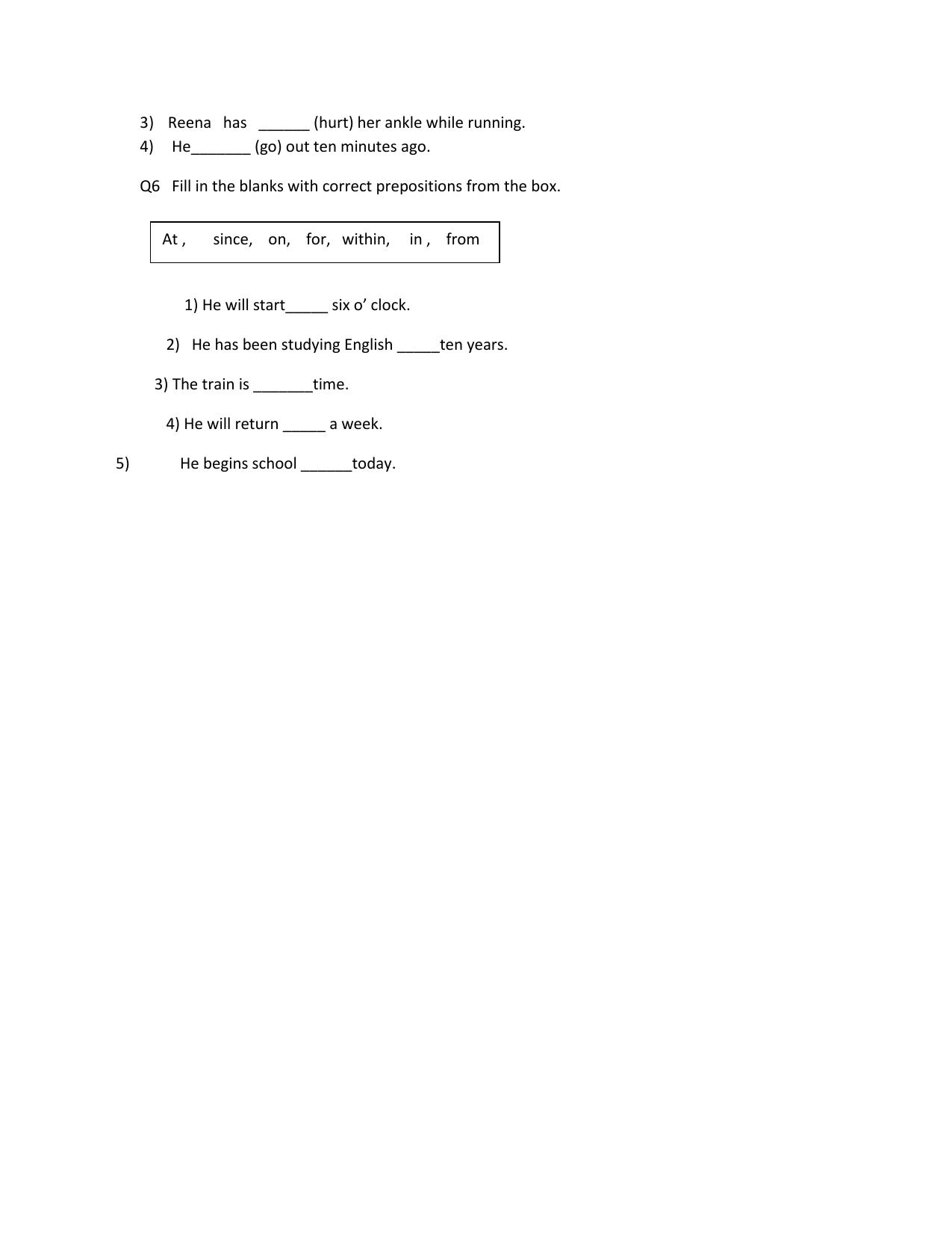 CBSE Worksheets for Class 6 English Practice Assignment 14 - Page 3