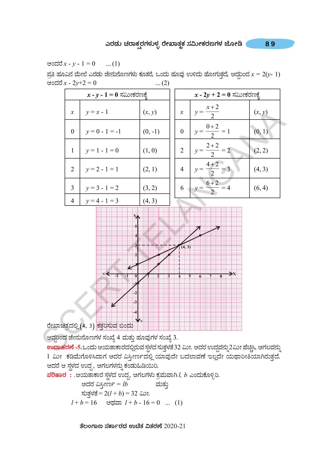 TS SCERT Class 10 Maths (Kannda Medium) Text Book - Page 99