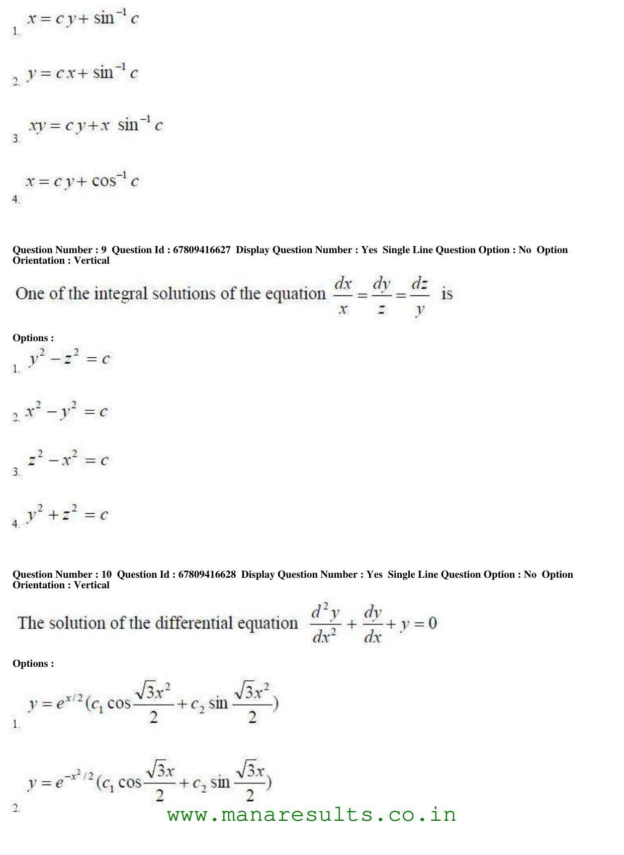 AP ECET 2018 - BSc Mathematics Old Previous Question Papers - Page 4