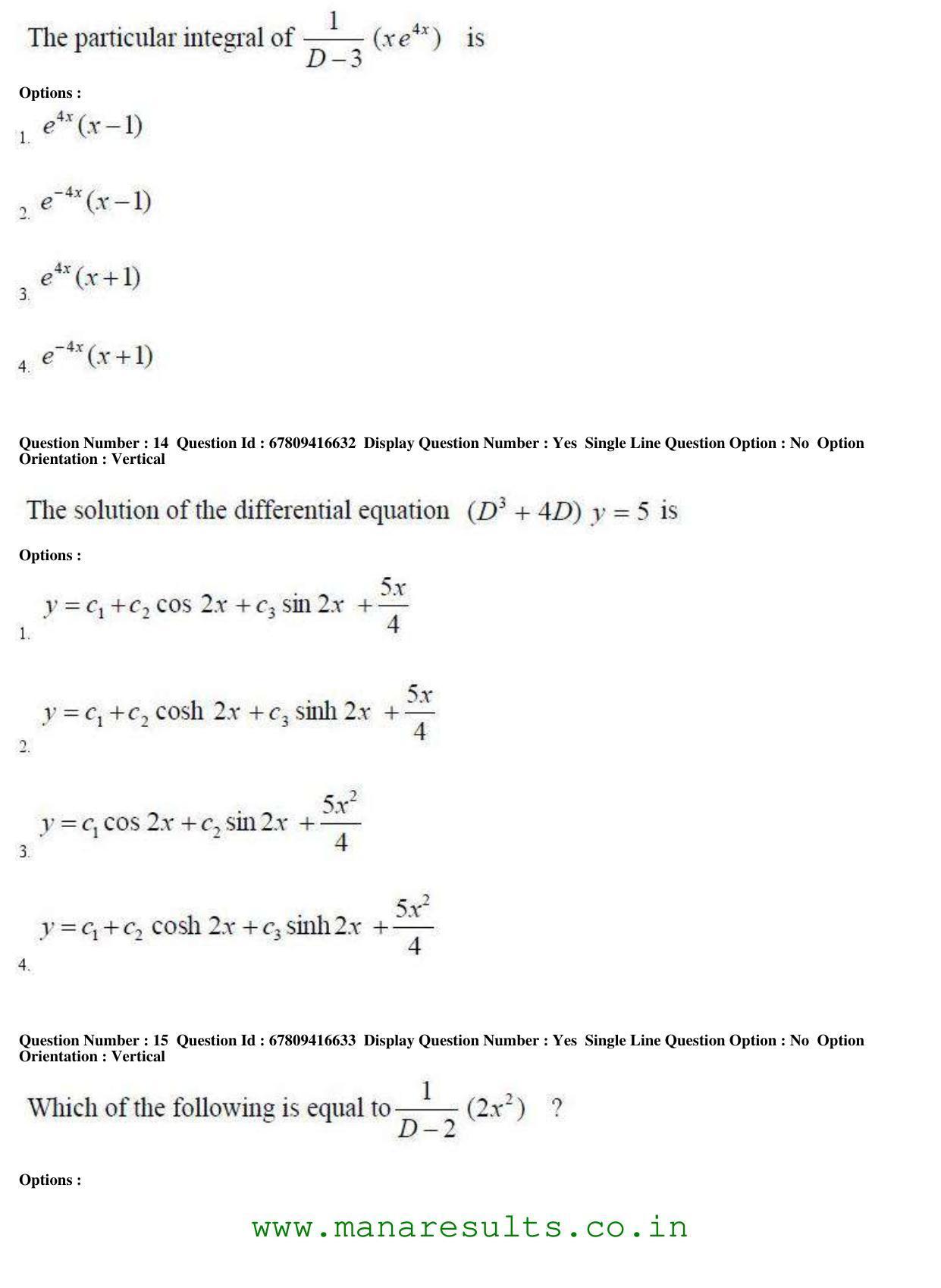 AP ECET 2018 - BSc Mathematics Old Previous Question Papers - Page 6