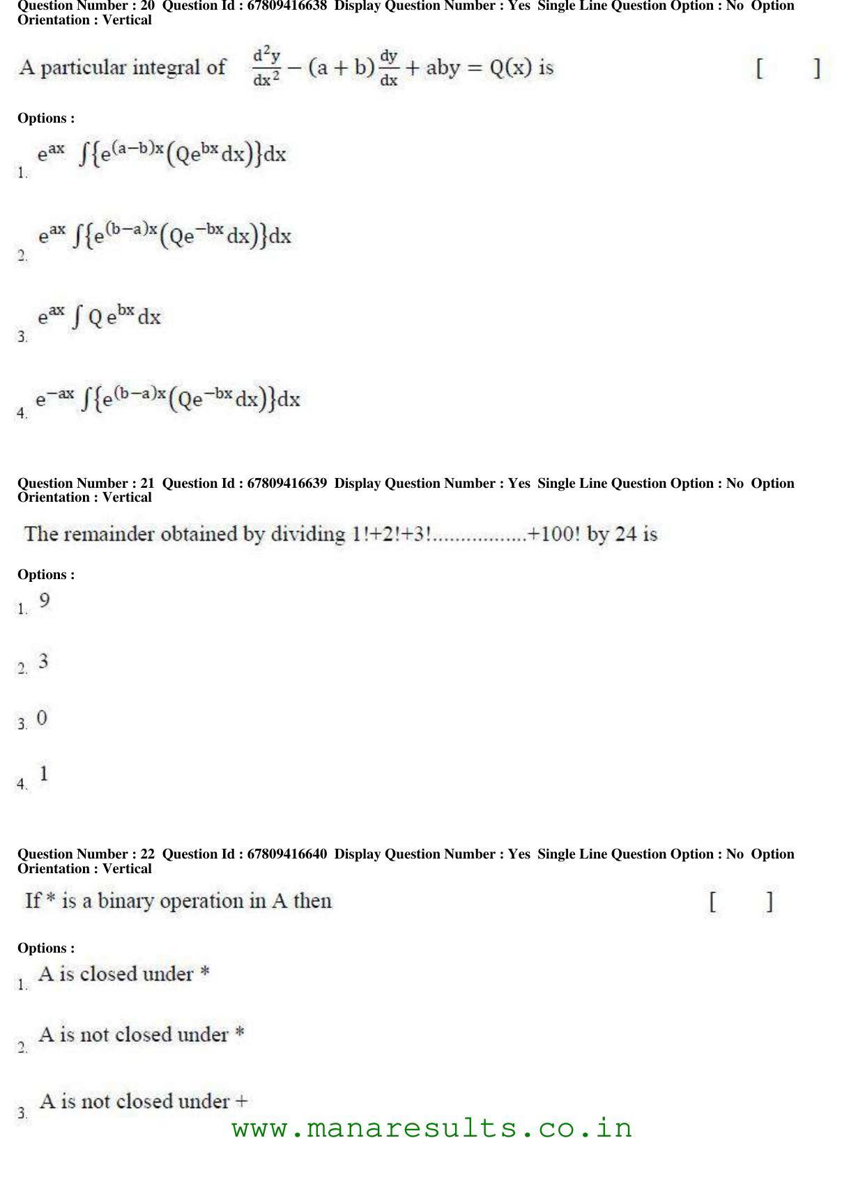 AP ECET 2018 - BSc Mathematics Old Previous Question Papers - Page 9