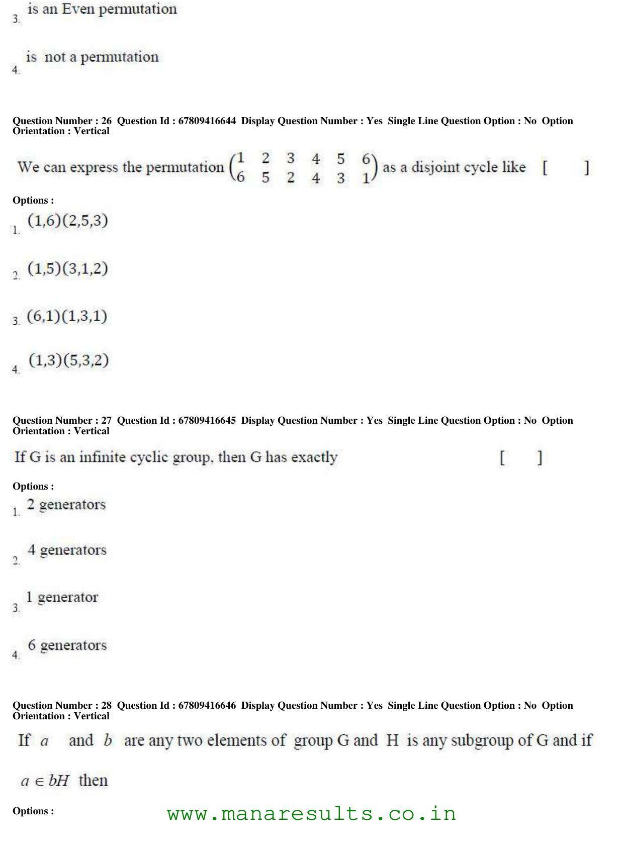 AP ECET 2018 - BSc Mathematics Old Previous Question Papers - Page 11