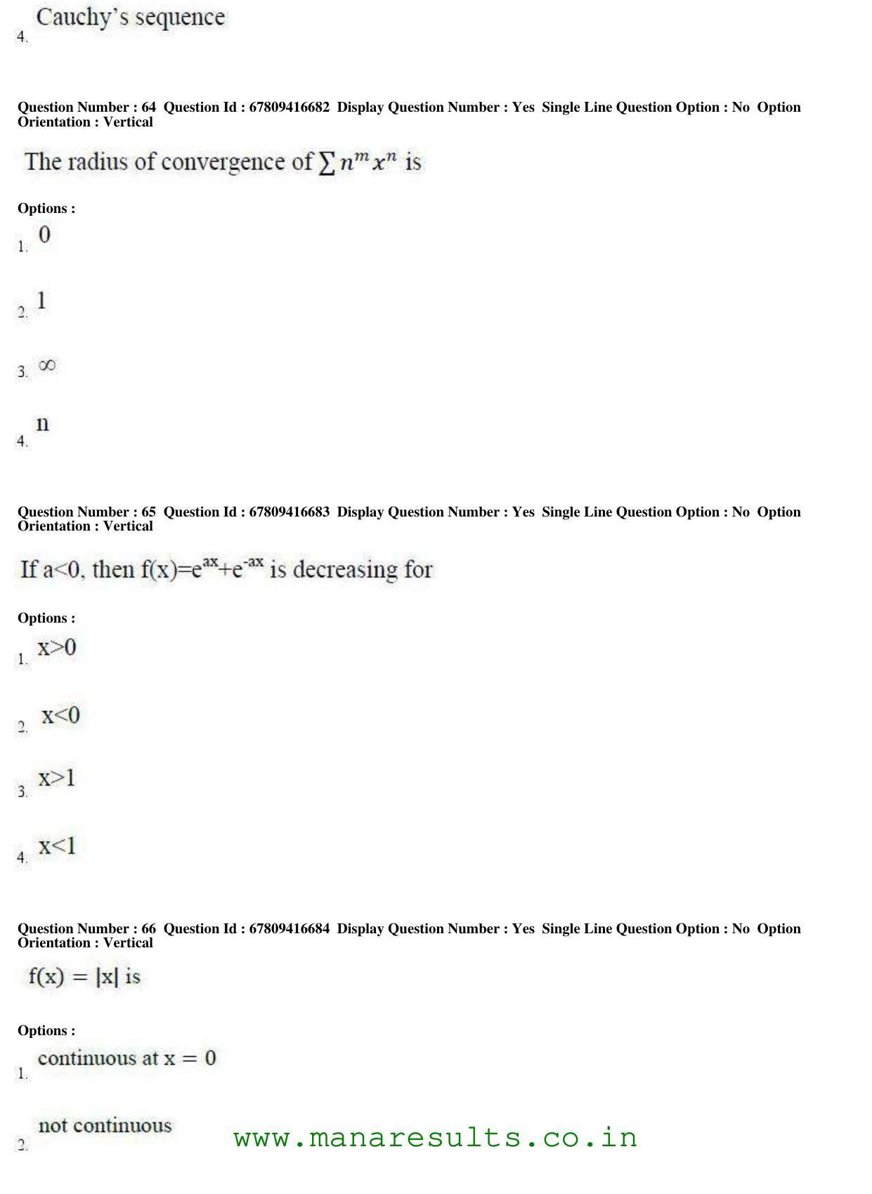 AP ECET 2018 - BSc Mathematics Old Previous Question Papers - Page 25