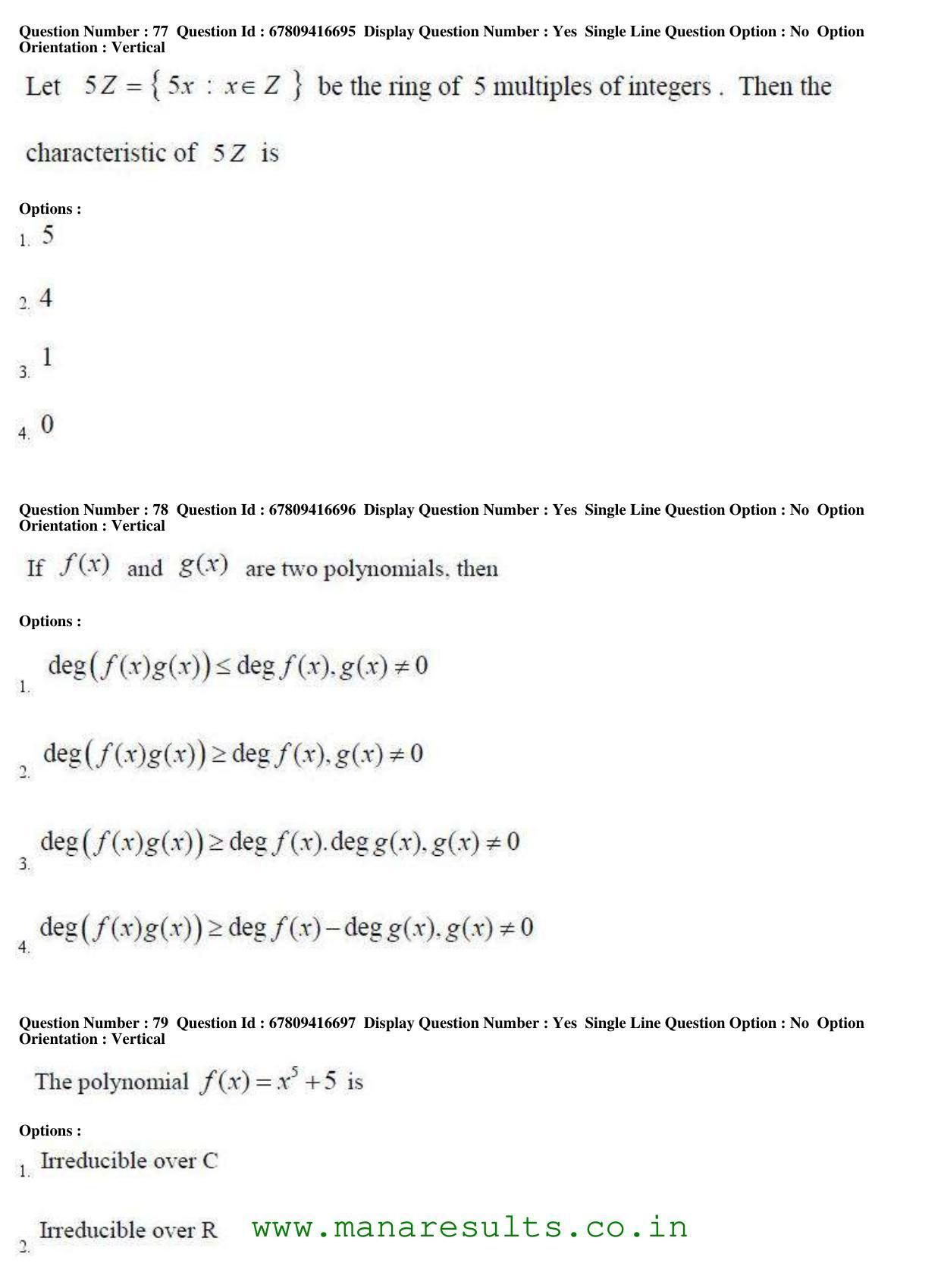 AP ECET 2018 - BSc Mathematics Old Previous Question Papers - Page 30