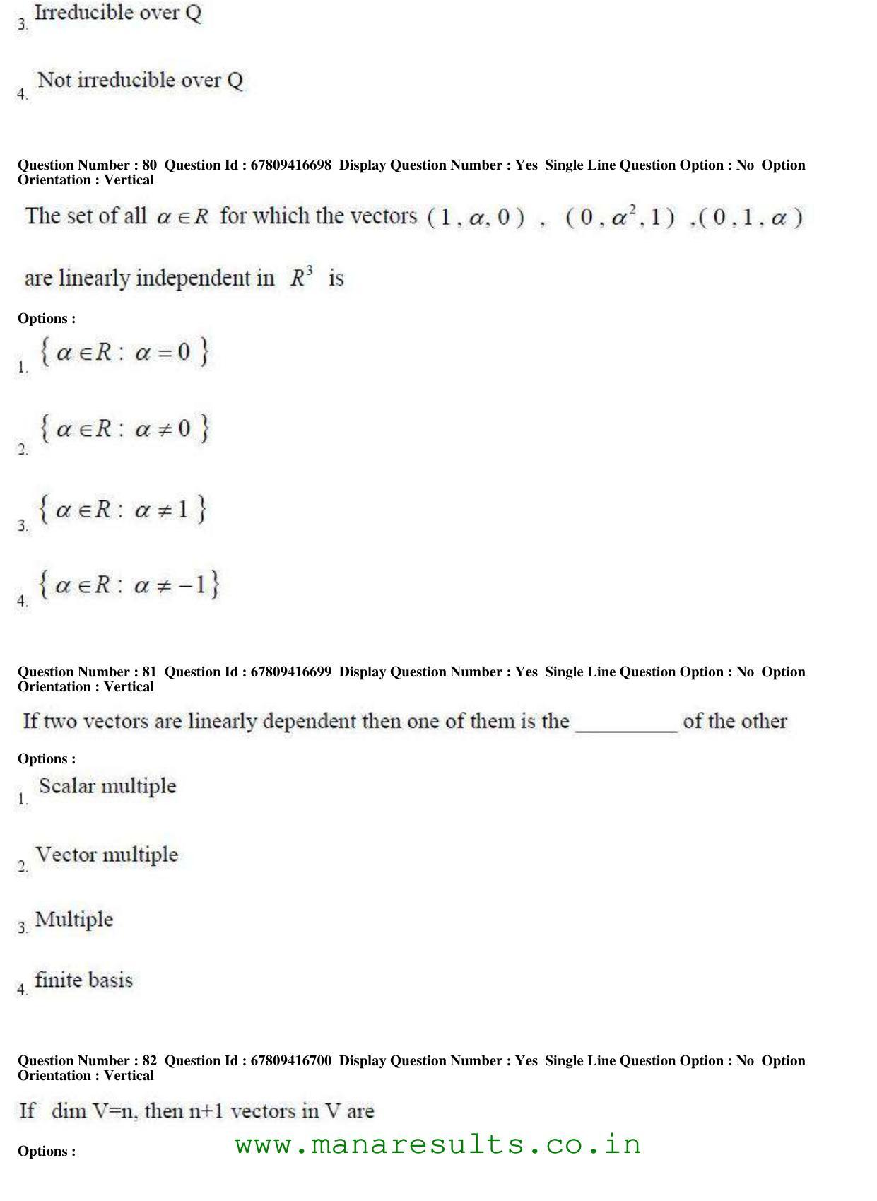 AP ECET 2018 - BSc Mathematics Old Previous Question Papers - Page 31