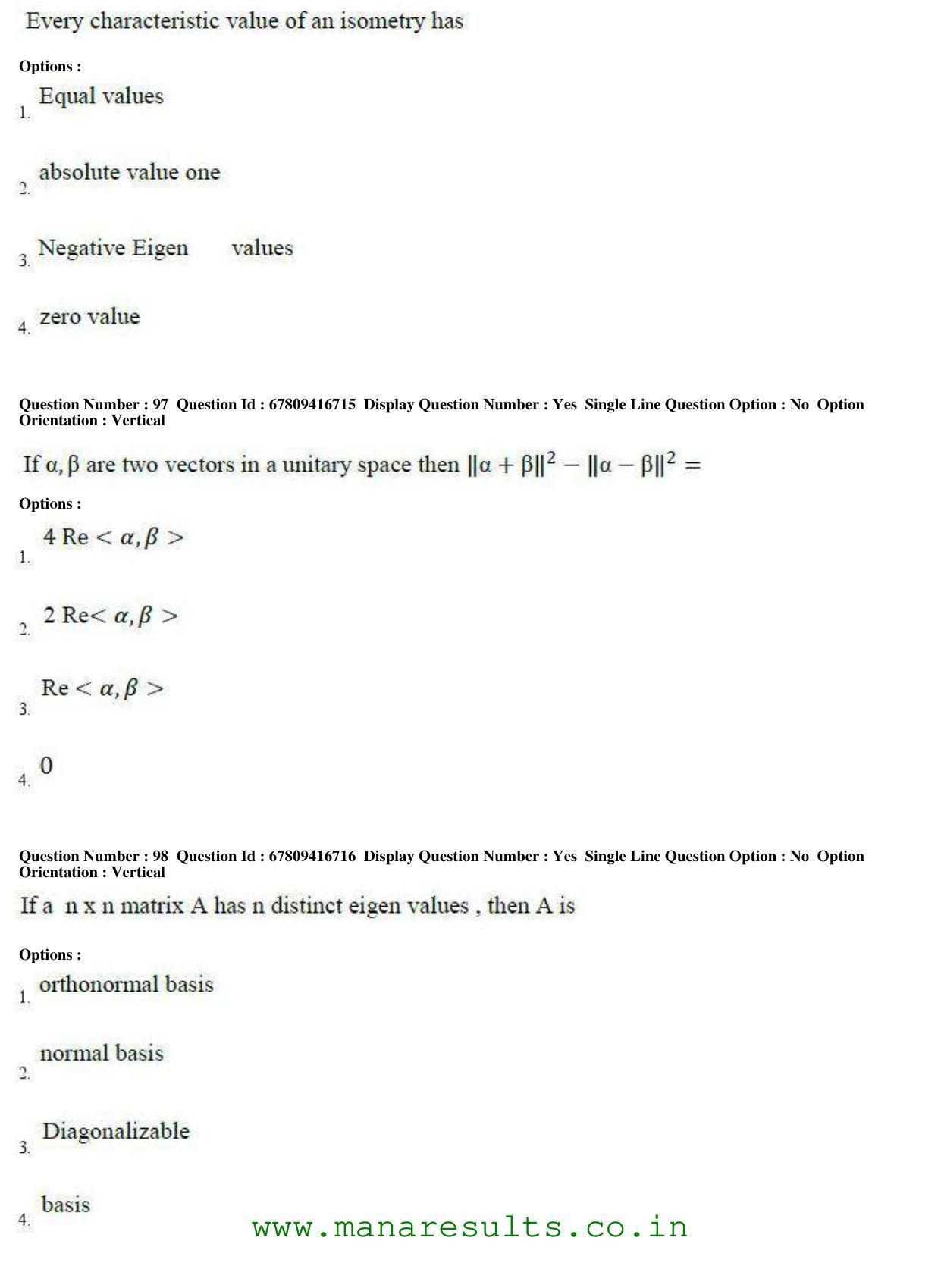 AP ECET 2018 - BSc Mathematics Old Previous Question Papers - Page 37