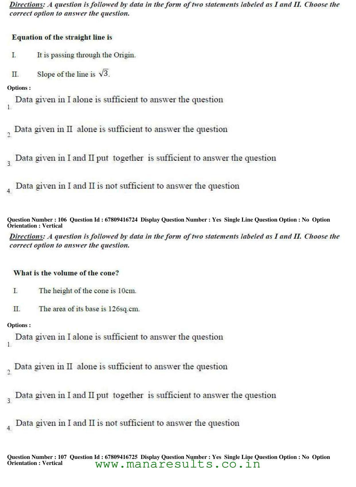 AP ECET 2018 - BSc Mathematics Old Previous Question Papers - Page 41