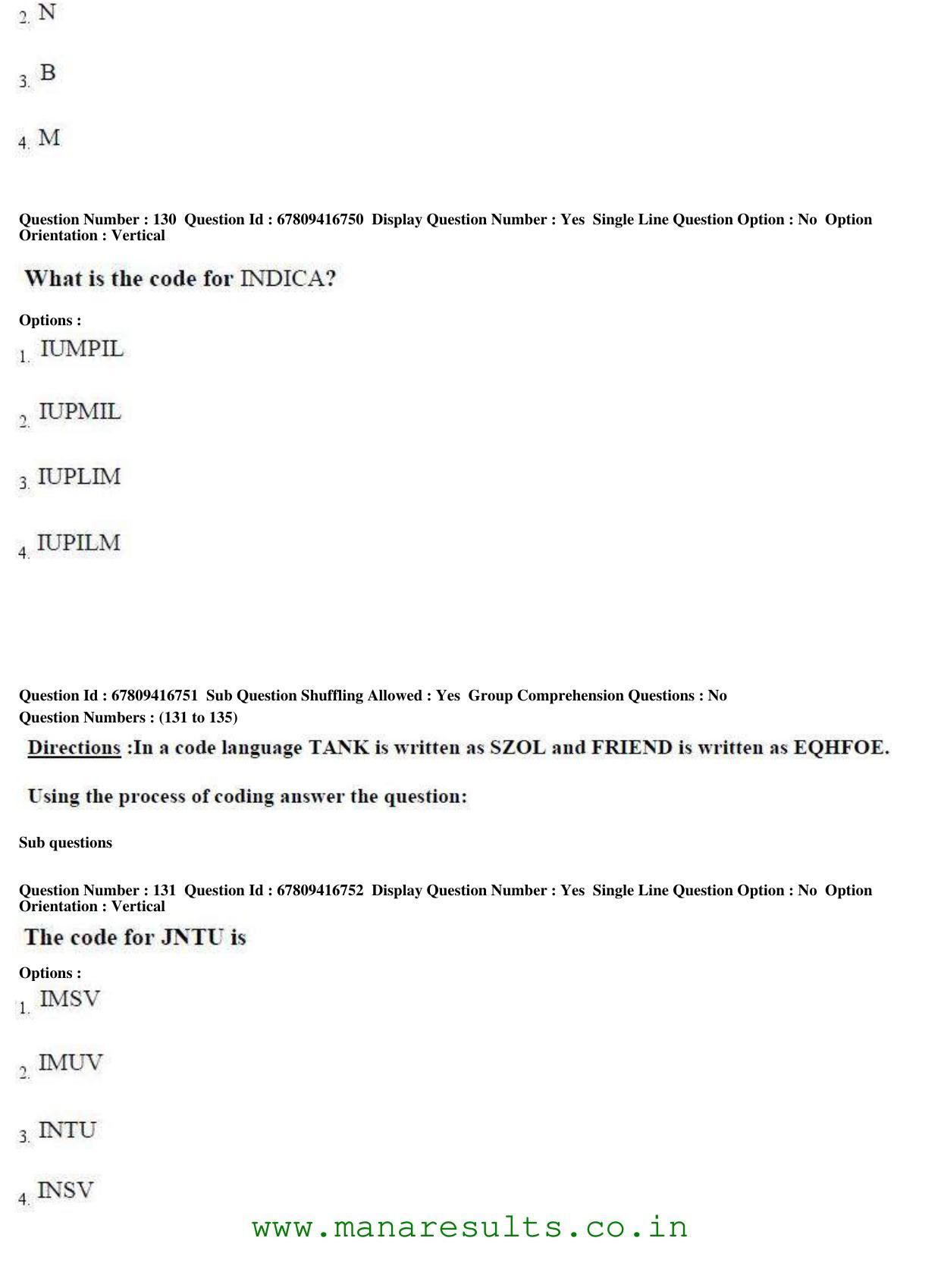 AP ECET 2018 - BSc Mathematics Old Previous Question Papers - Page 51