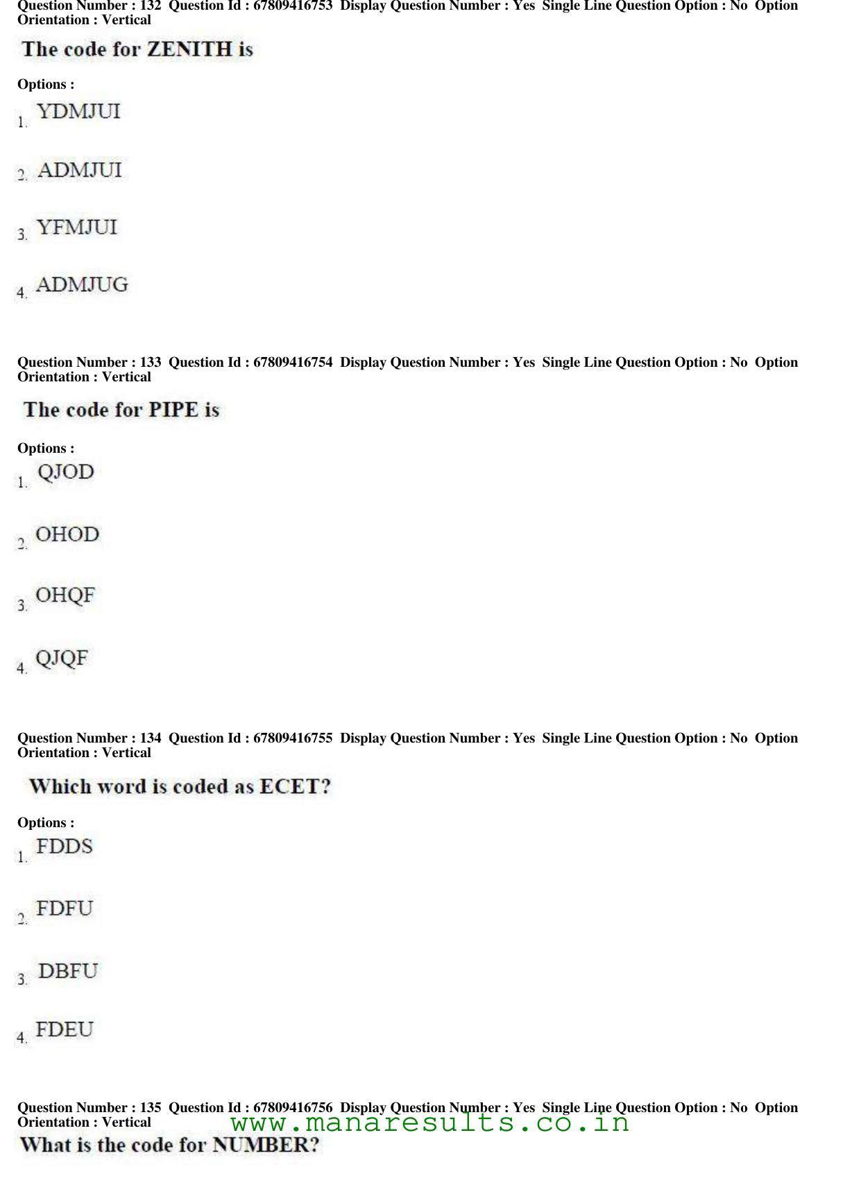 AP ECET 2018 - BSc Mathematics Old Previous Question Papers - Page 52