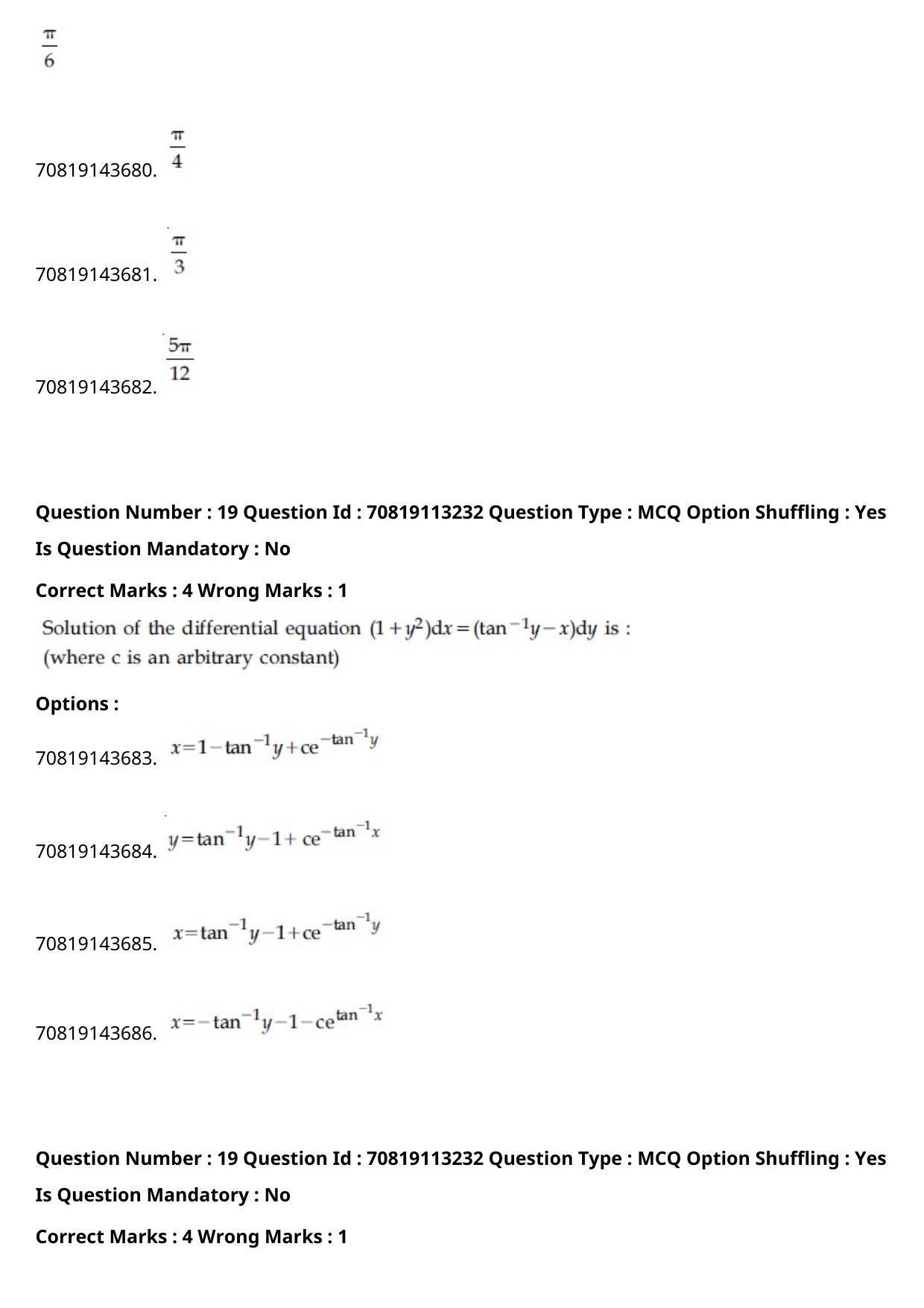 JEE Mains 2021: B Arch & B Planning Punjabi (Shift 2) 23-02-2021 Question Paper - Page 21