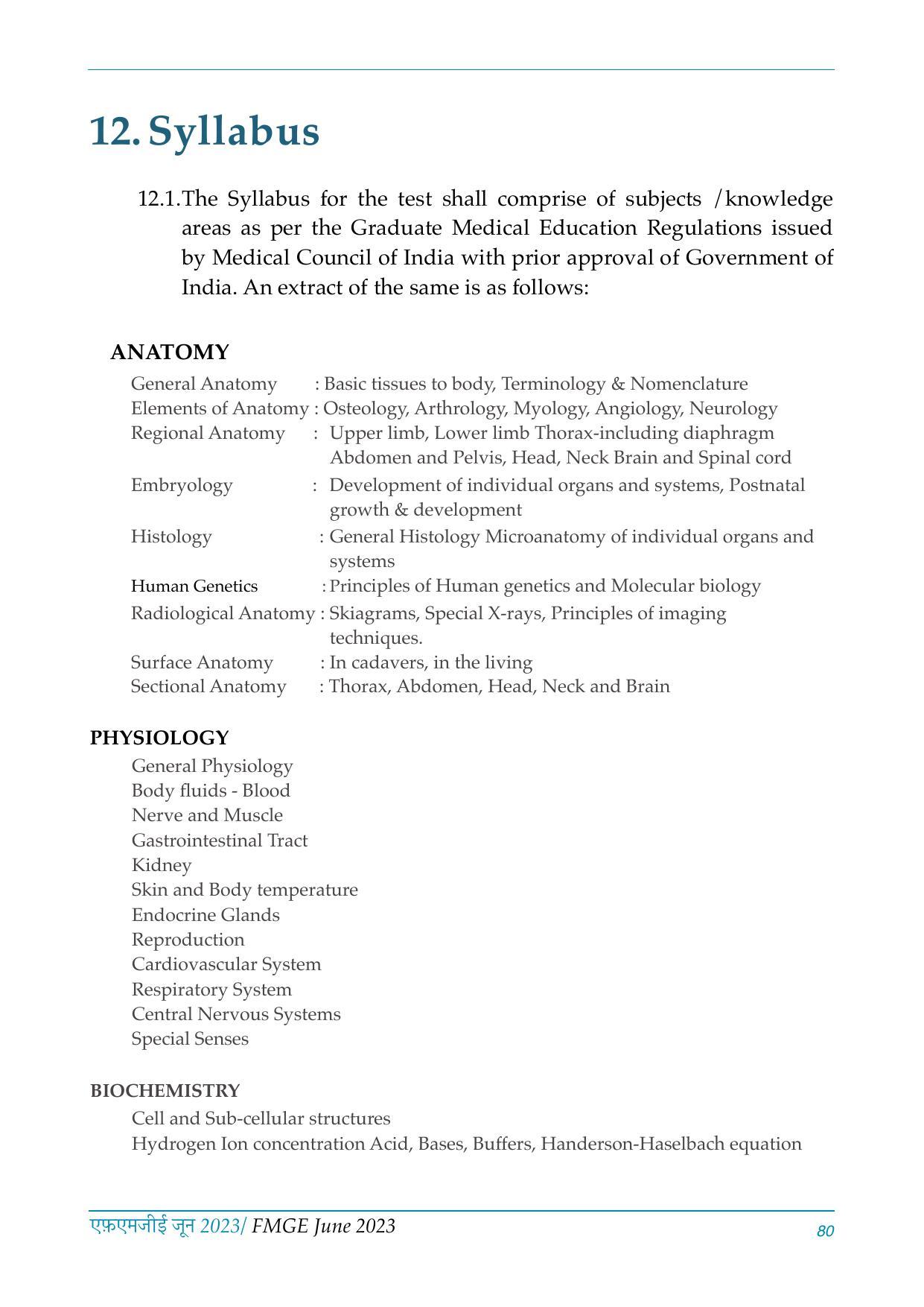 FMGE Information Brochure 2023 - Page 80