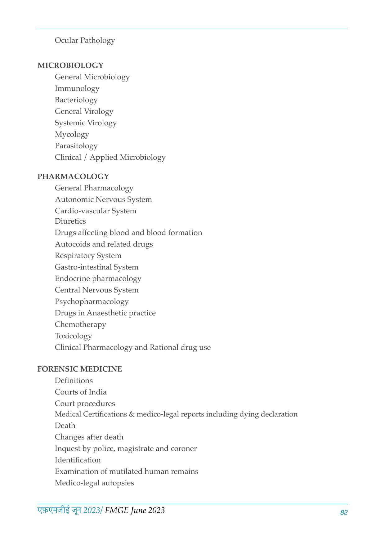 FMGE Information Brochure 2023 - Page 82