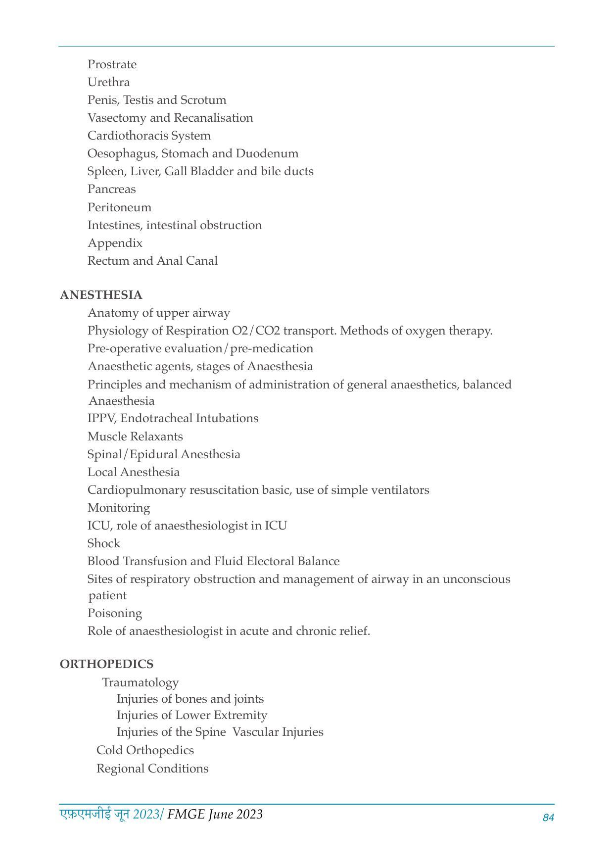 FMGE Information Brochure 2023 - Page 84