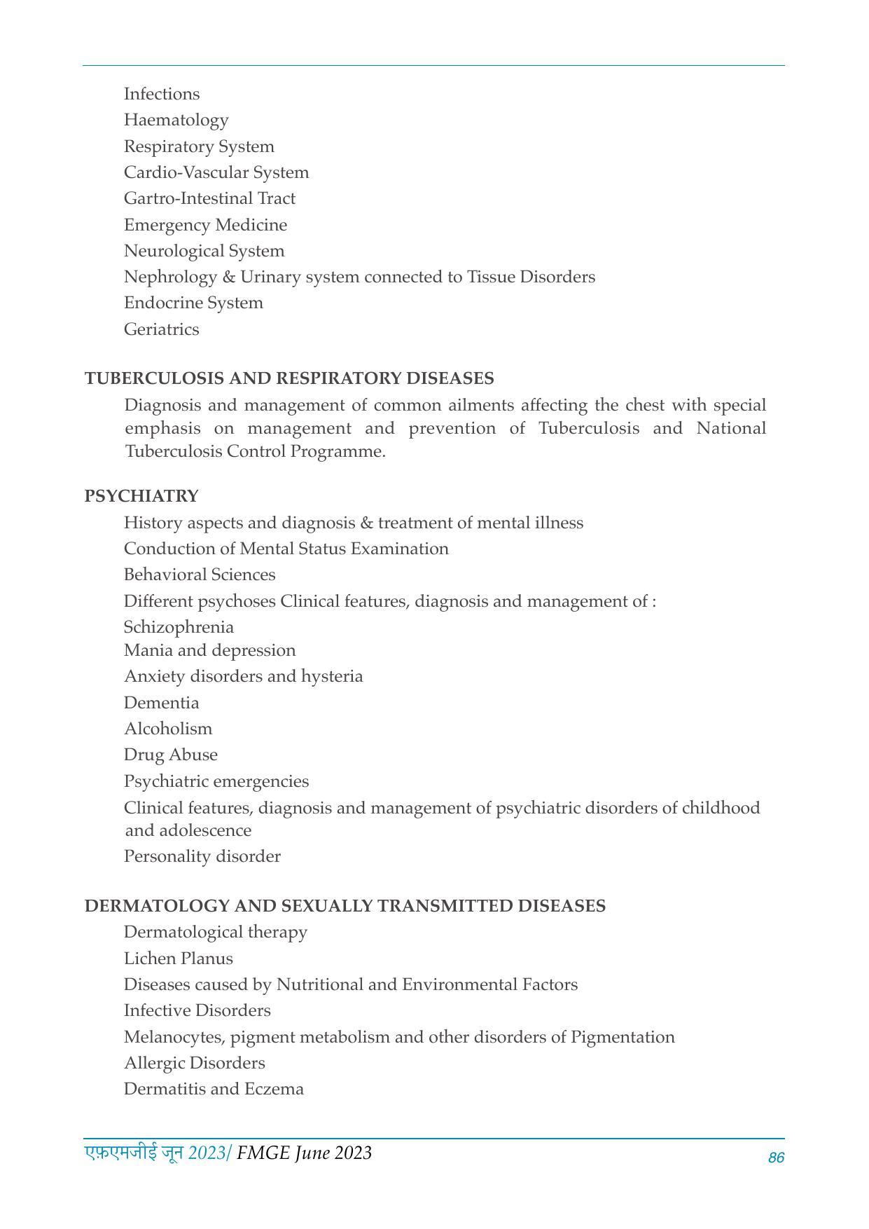 FMGE Information Brochure 2023 - Page 86