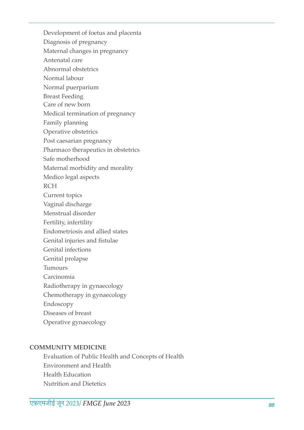 FMGE Information Brochure 2023 - Page 88