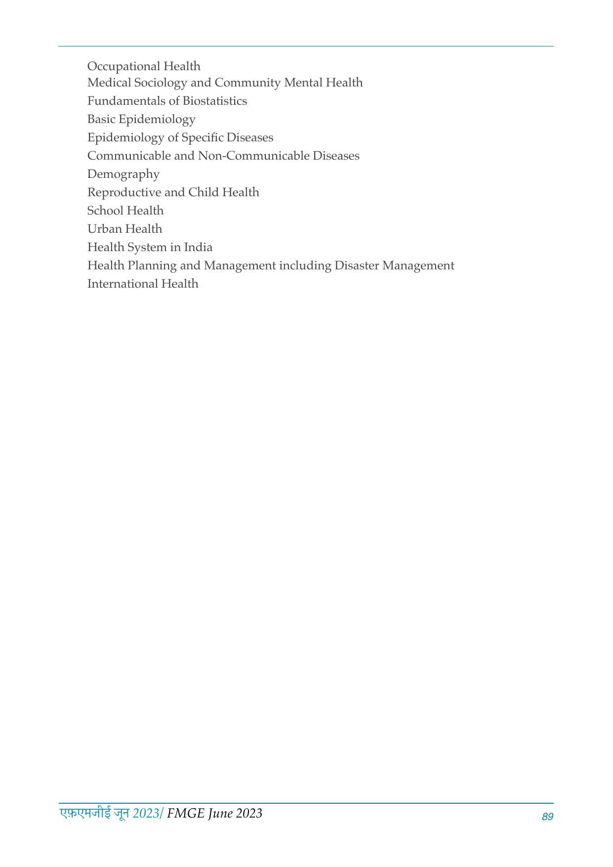 FMGE Information Brochure 2023 - Page 89
