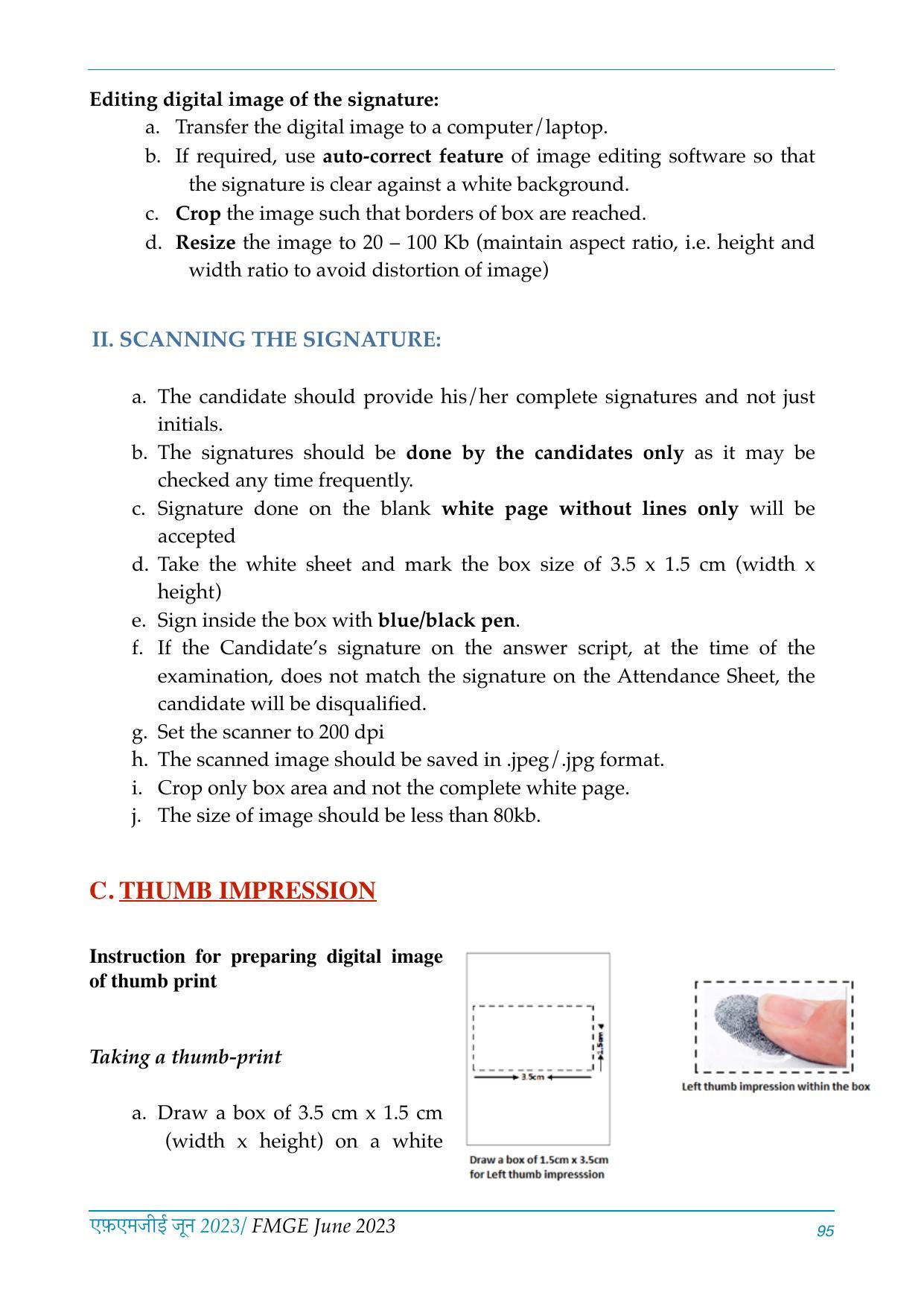 FMGE Information Brochure 2023  - Page 95