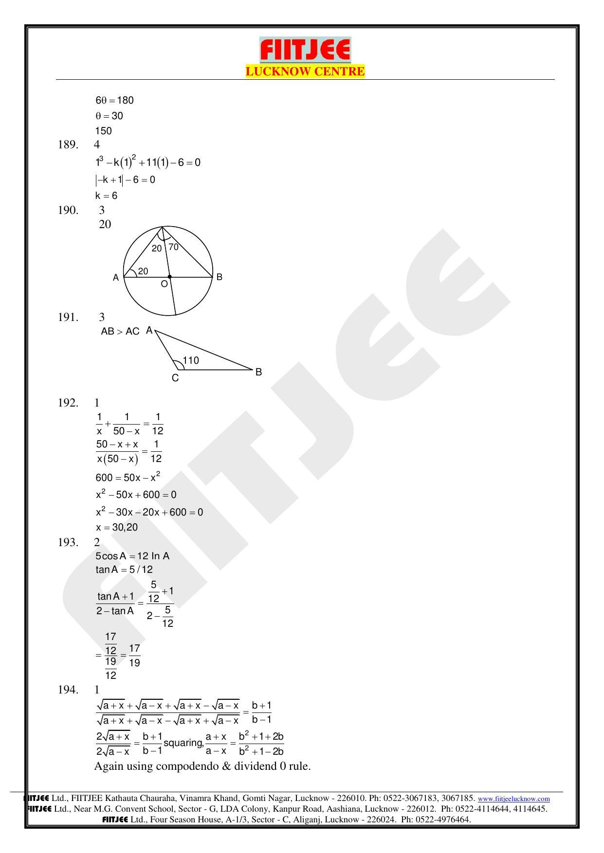 Uttar Pradesh NTSE 2018 SAT, MAT & Lang Answer Key - Page 6