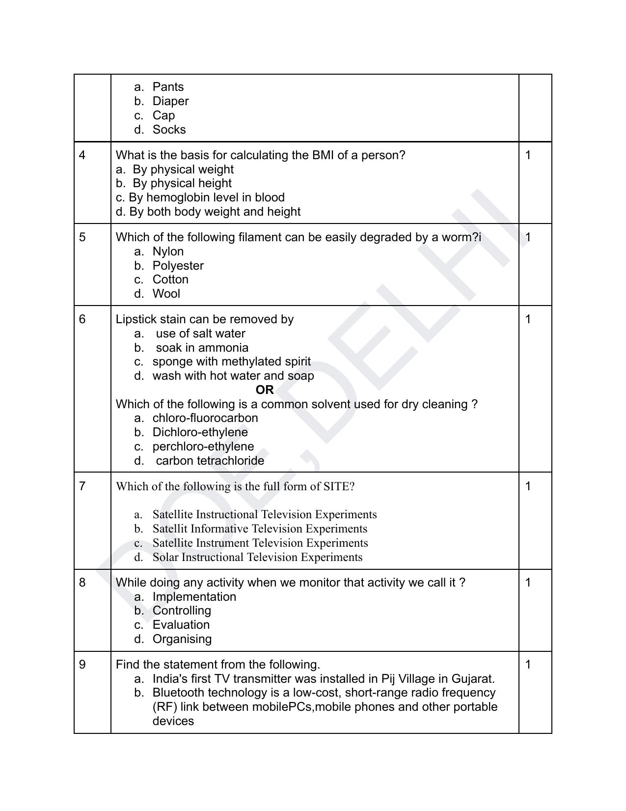 Edudel Class 11 Home Science (English) Practice Papers-1 (2023-24) - Page 2
