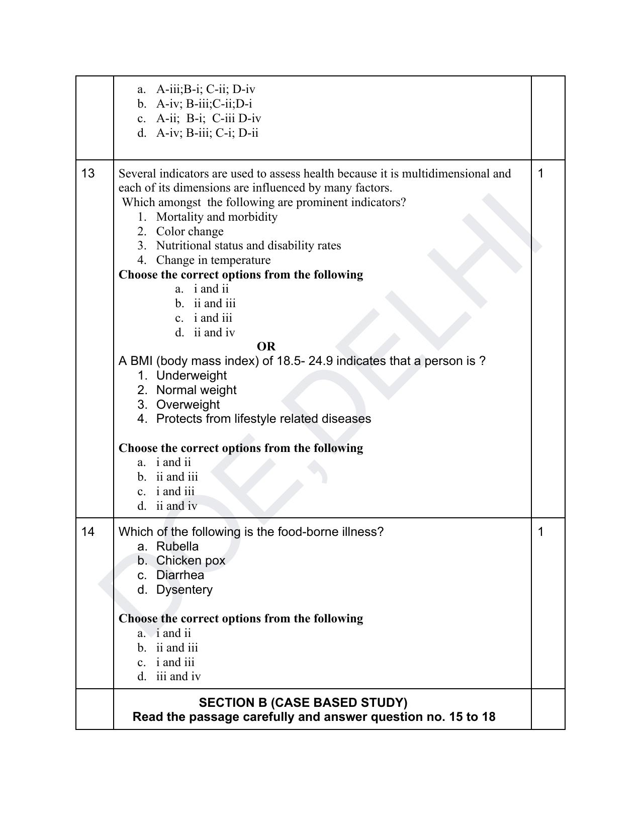Edudel Class 11 Home Science (English) Practice Papers-1 (2023-24) - Page 4