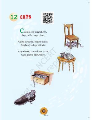 NCERT Book for Class 1 English (Raindrop):Unit 12-Cats