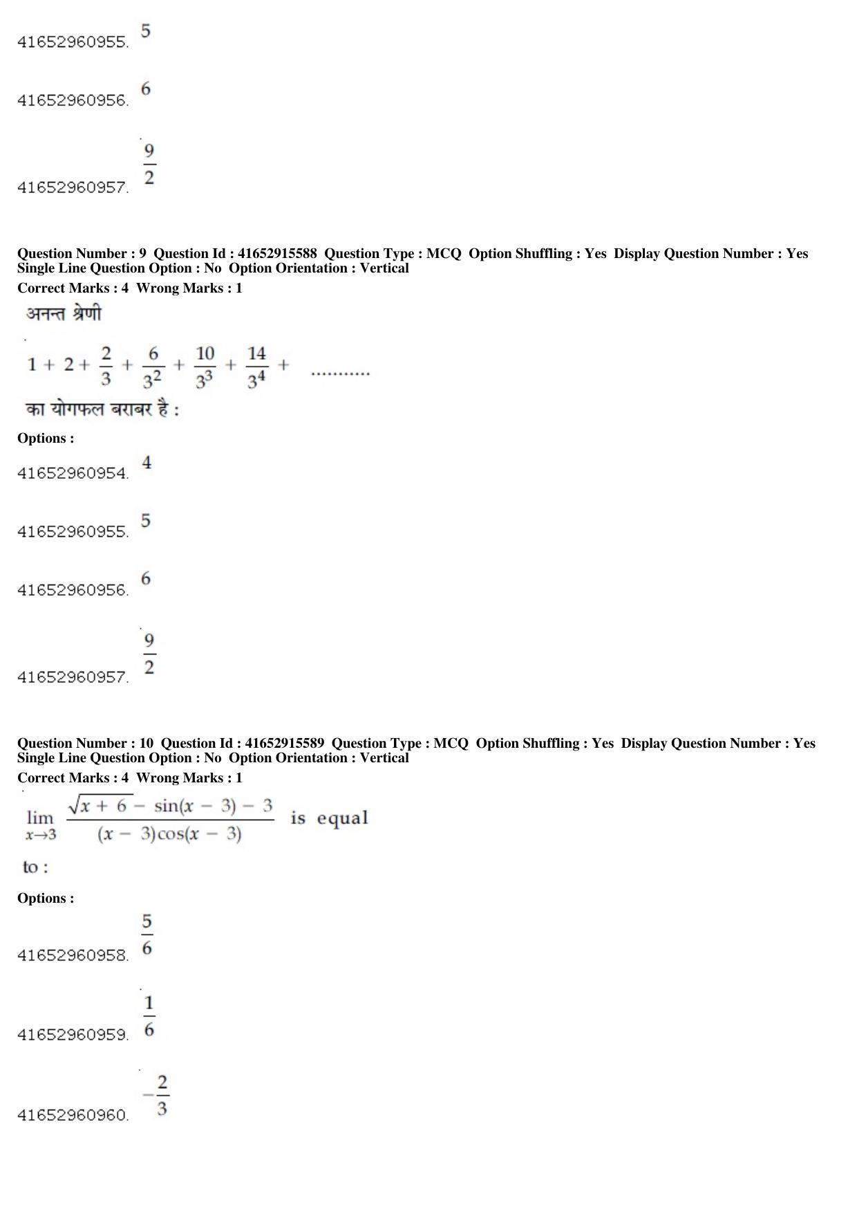 JEE Main 2019 Paper II Question Paper (7th April 2019 Shift 1) - Page 9