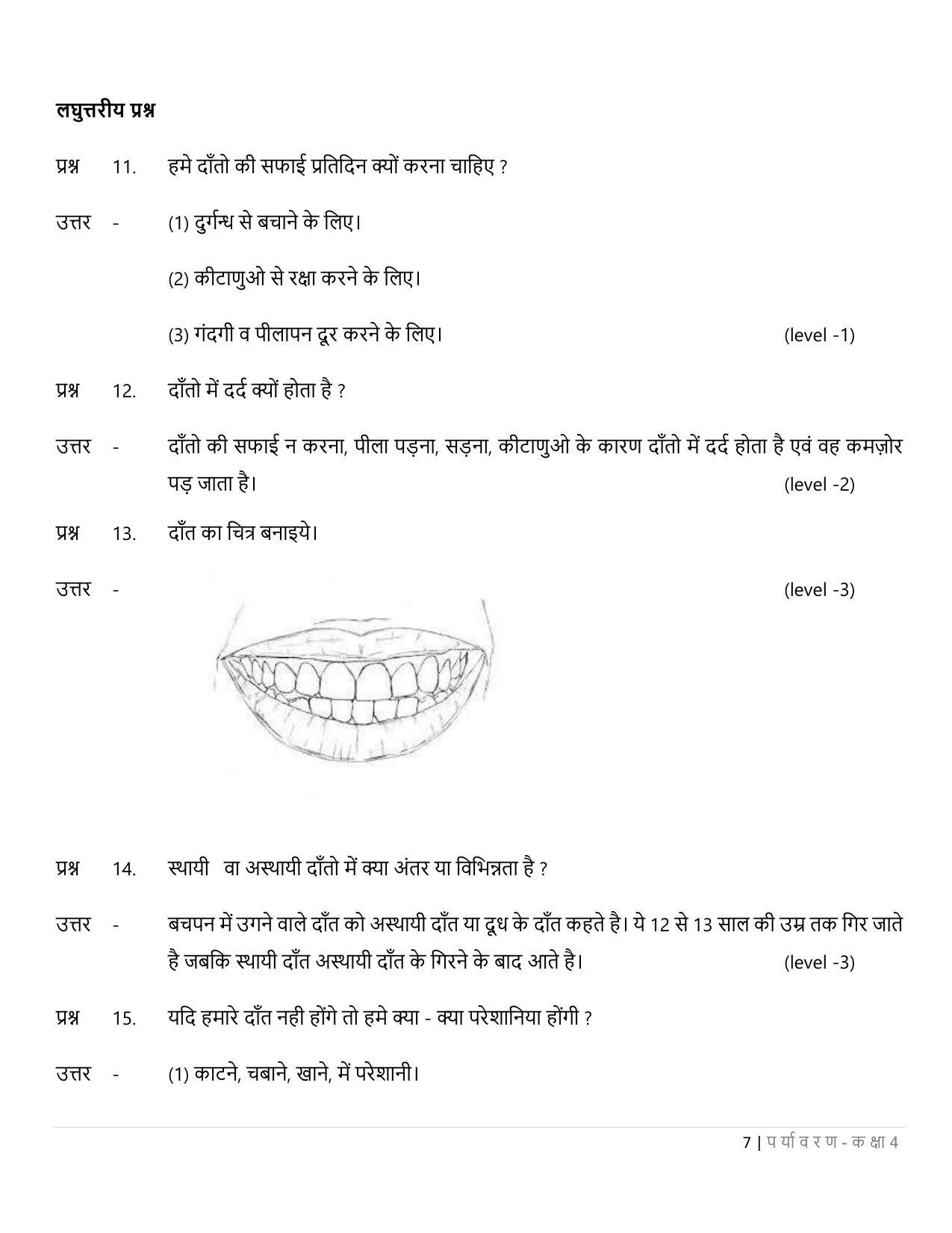 Chhattisgarh Board Class 4 EVS Question Bank - Page 12
