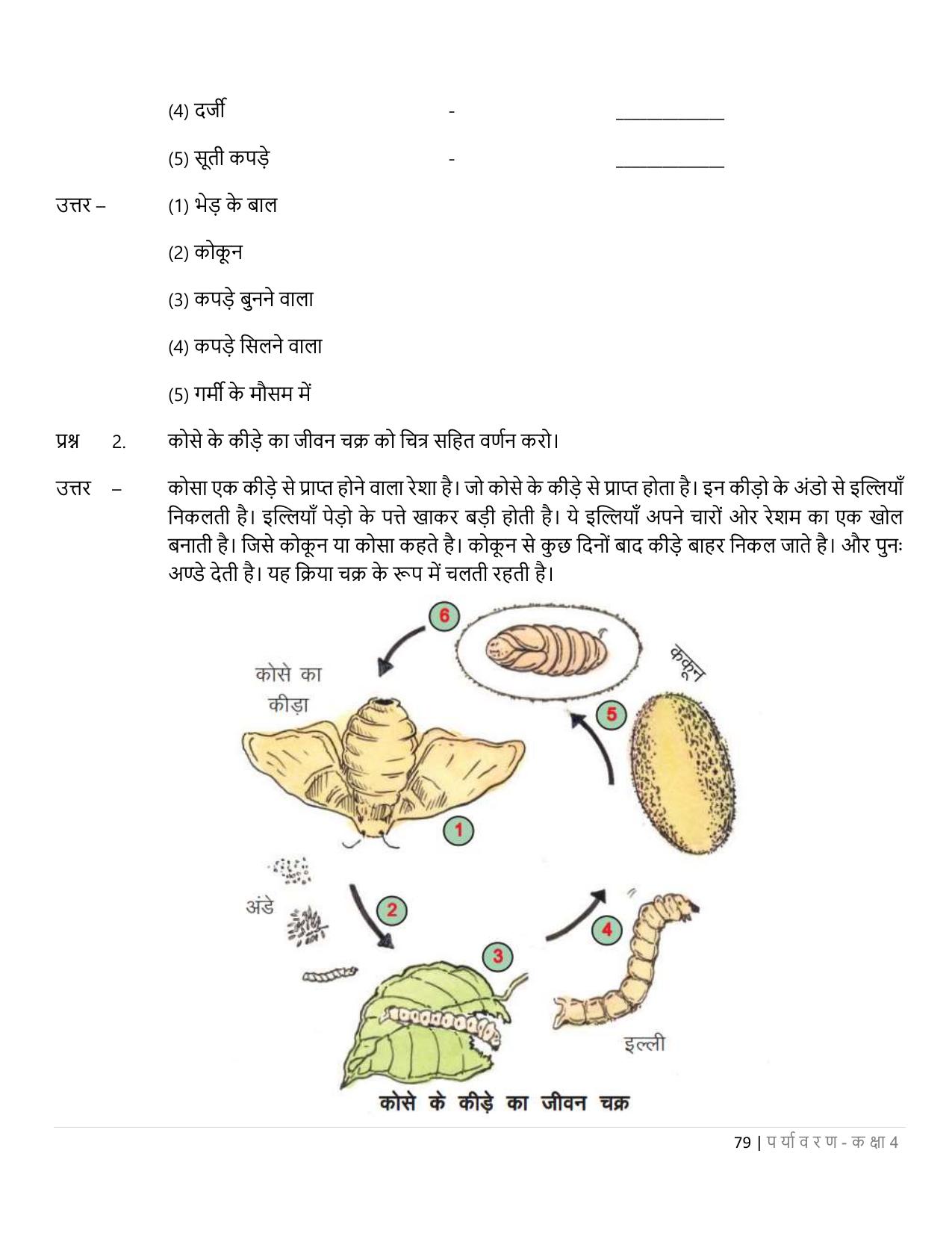 Chhattisgarh Board Class 4 EVS Question Bank - Page 84