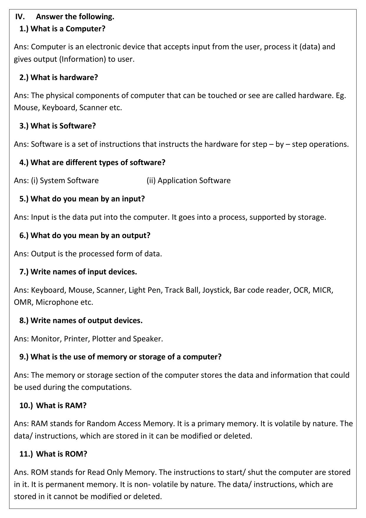 CBSE Worksheets for Class 9 Computer Science Assignment 3 - Page 5