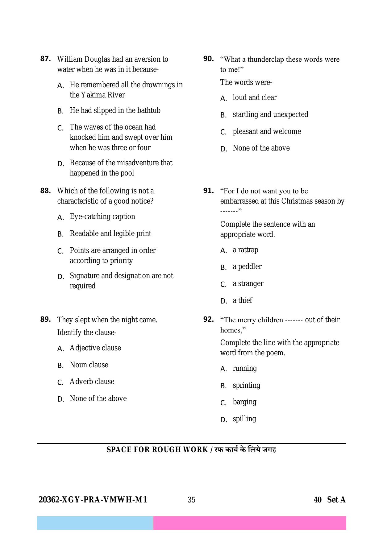 CG B.Sc Nursing 2023 Question Paper - Page 35