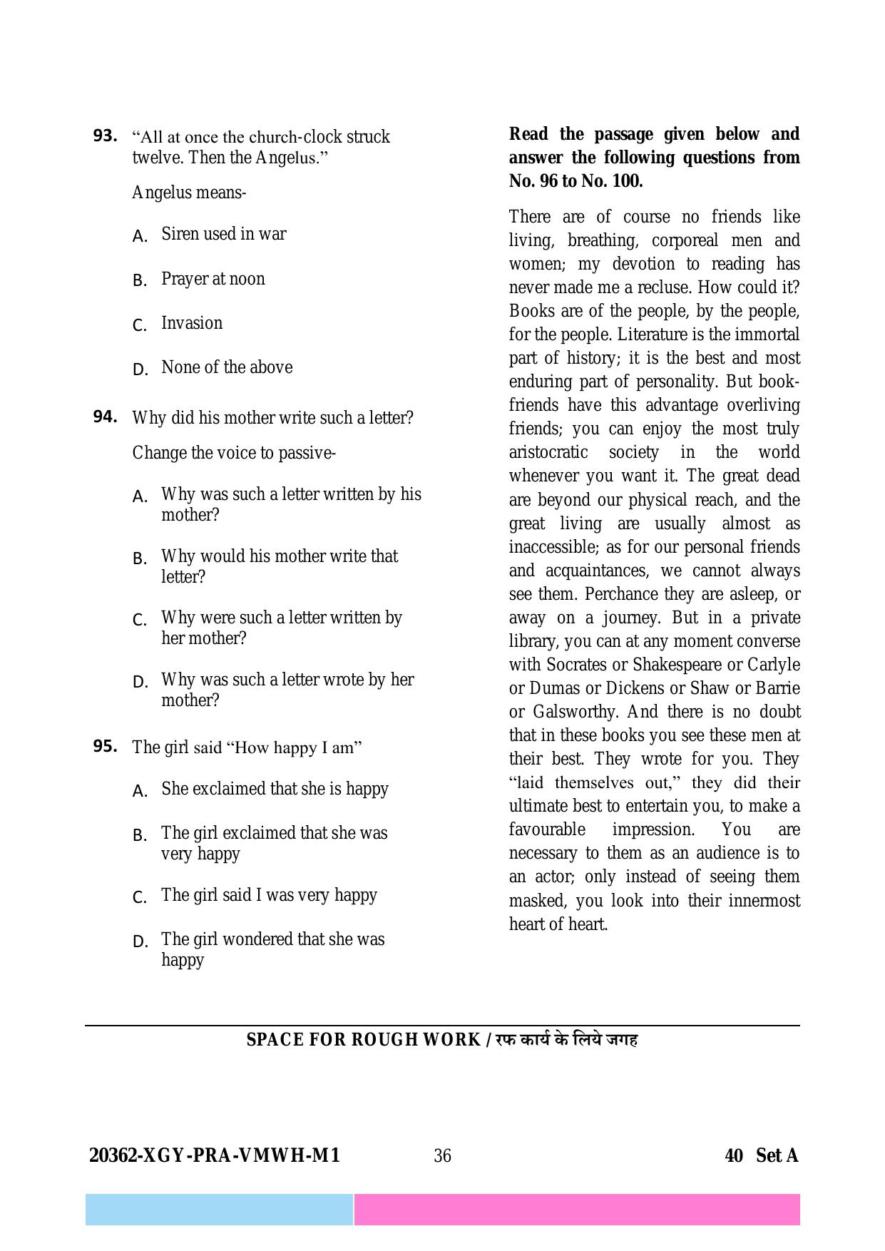 CG B.Sc Nursing 2023 Question Paper - Page 36