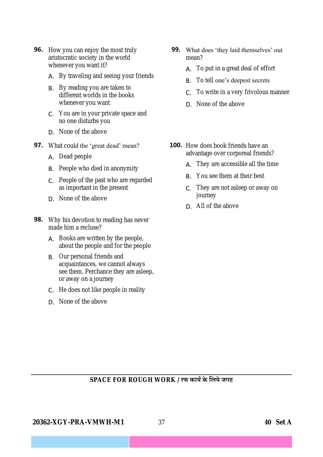 CG B.Sc Nursing 2023 Question Paper - Page 37