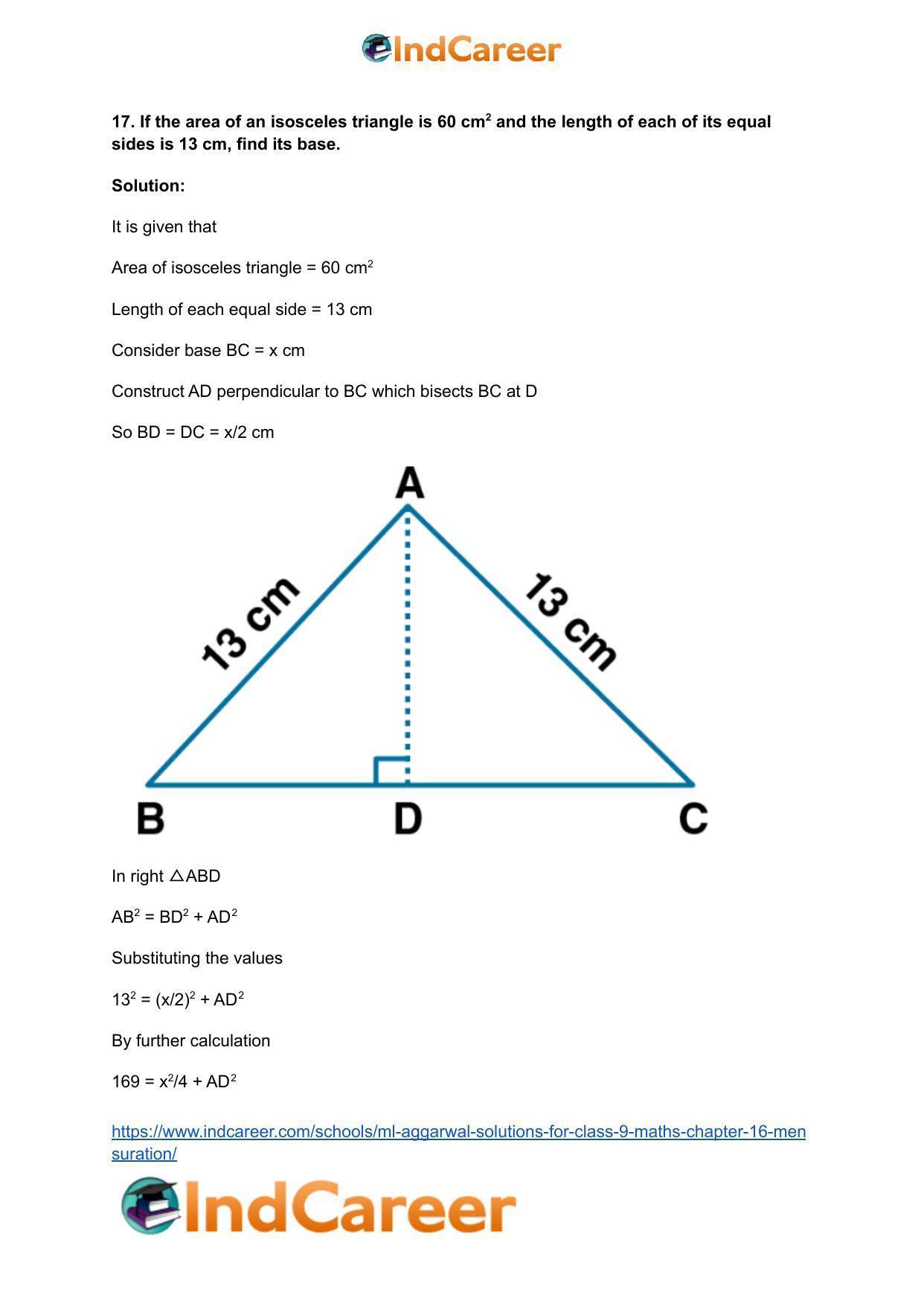 ML Aggarwal Solutions for Class 9 Maths Chapter 16- Mensuration - Page 27