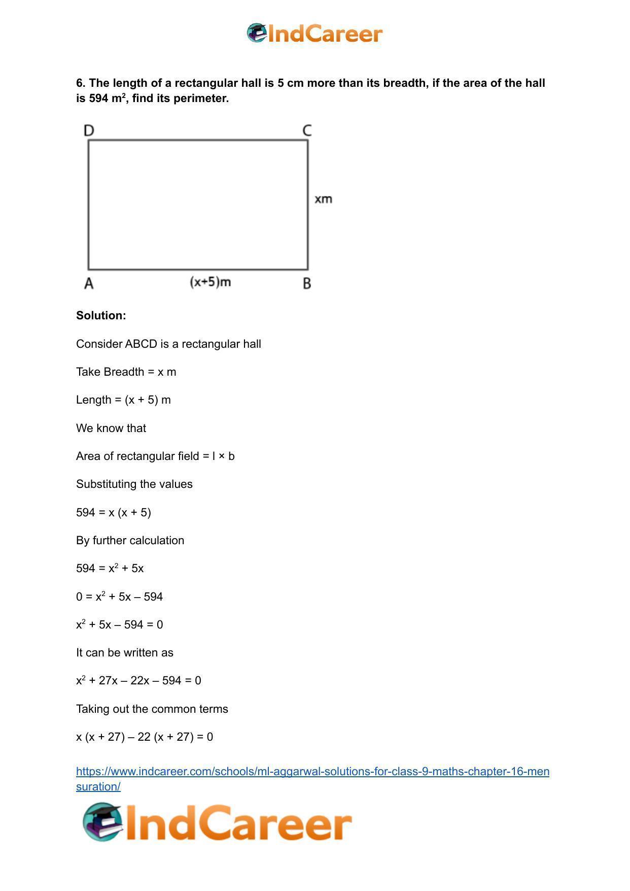 ML Aggarwal Solutions for Class 9 Maths Chapter 16- Mensuration - Page 47