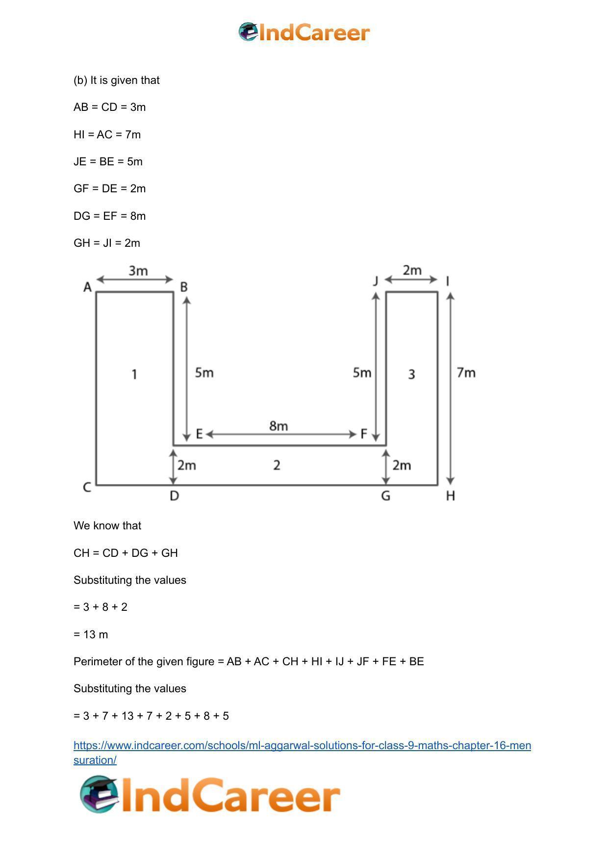 ML Aggarwal Solutions for Class 9 Maths Chapter 16- Mensuration - Page 65