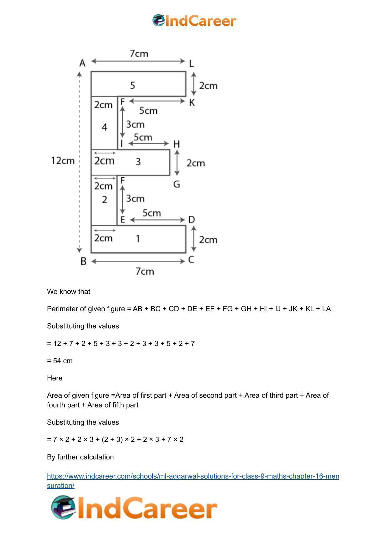 ML Aggarwal Solutions for Class 9 Maths Chapter 16- Mensuration - Page 67
