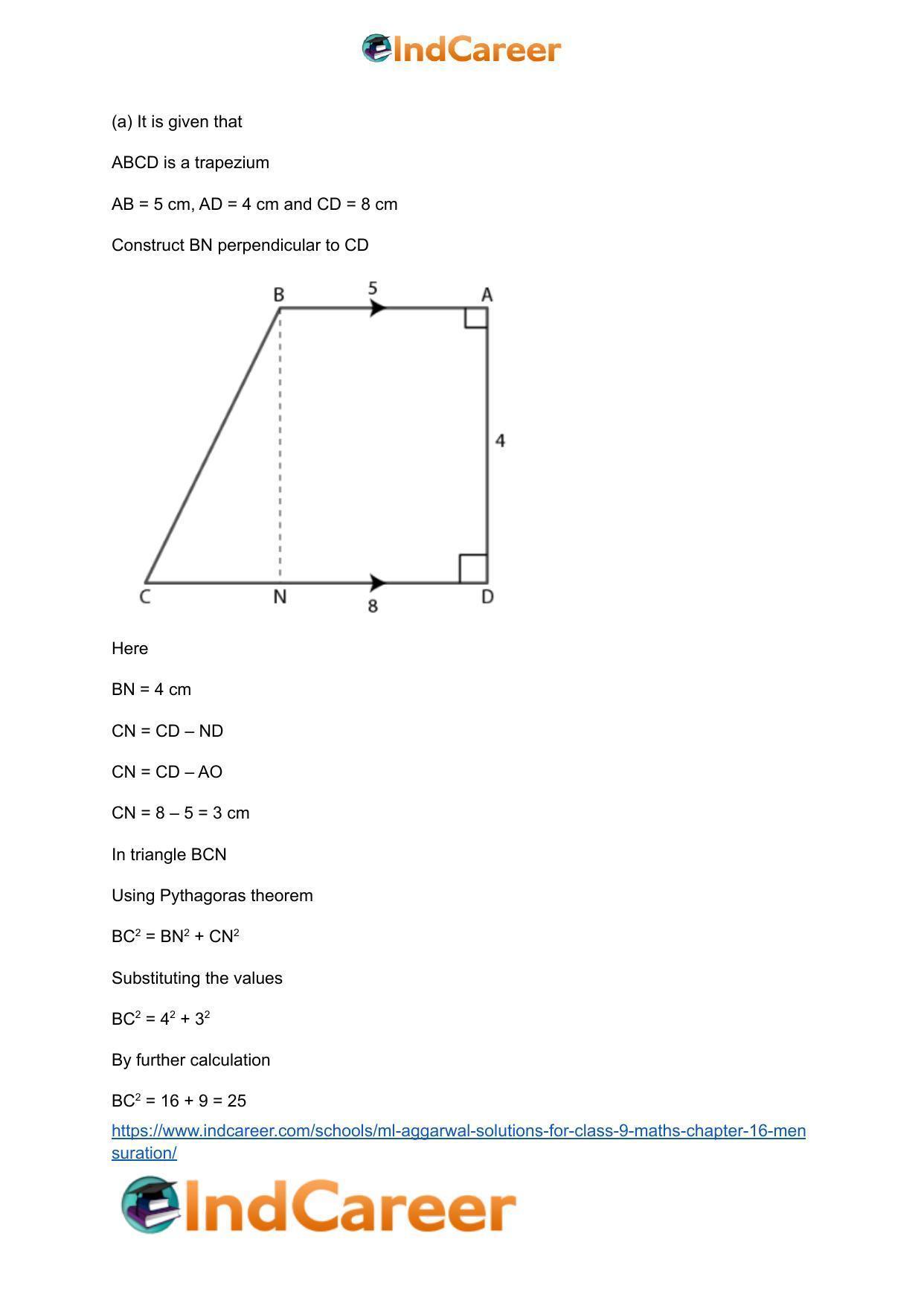 ML Aggarwal Solutions for Class 9 Maths Chapter 16- Mensuration - Page 89
