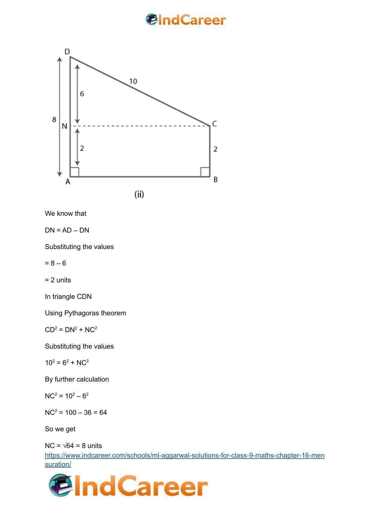 ML Aggarwal Solutions for Class 9 Maths Chapter 16- Mensuration - Page 91
