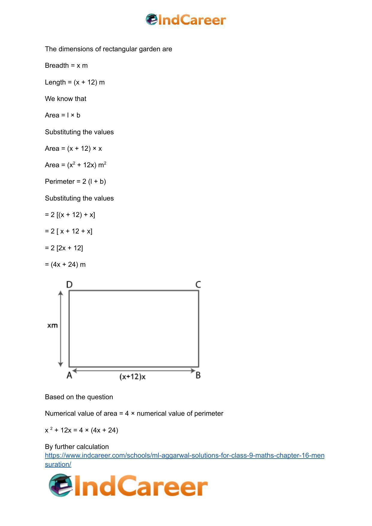 ML Aggarwal Solutions for Class 9 Maths Chapter 16- Mensuration - Page 99