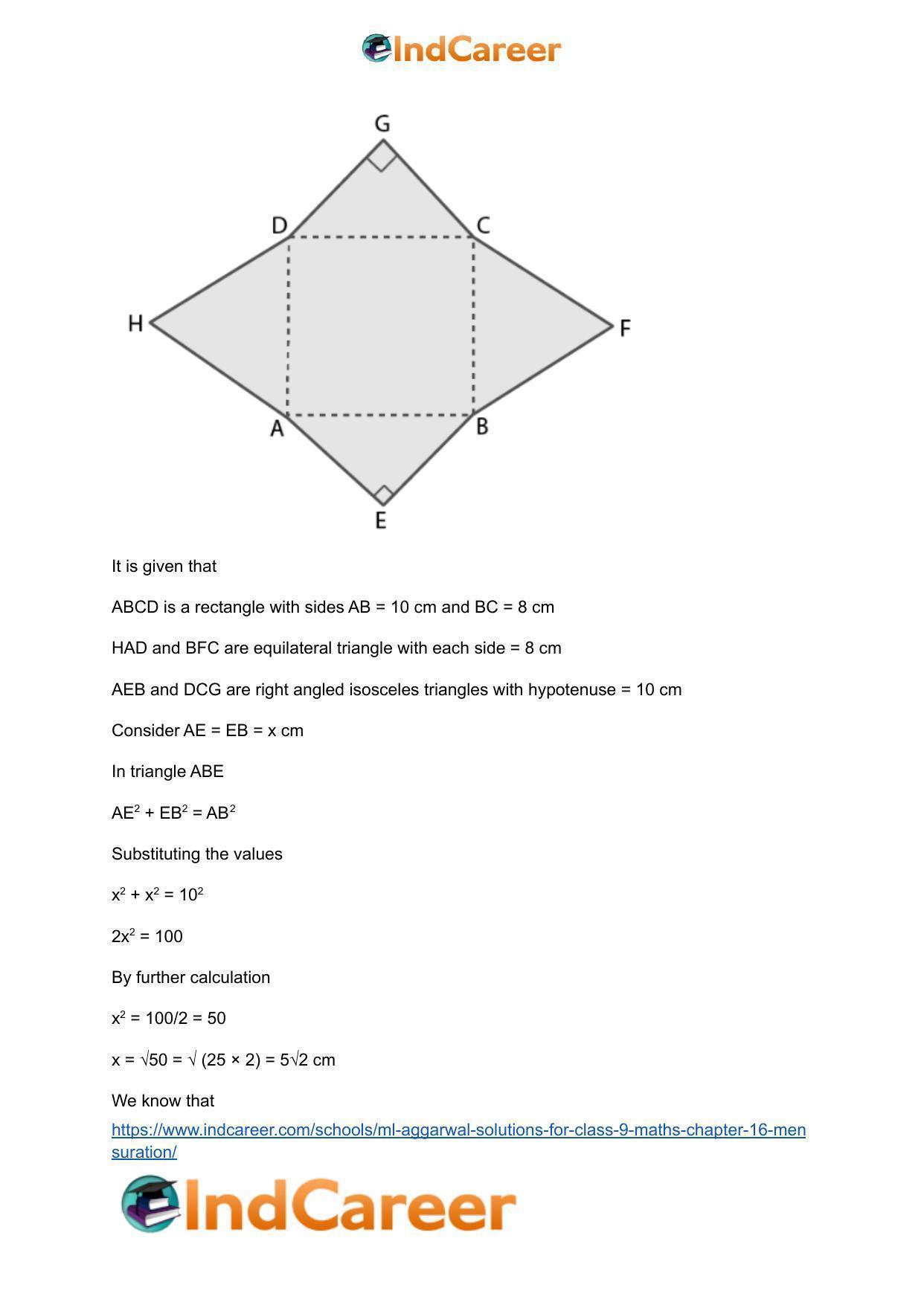ML Aggarwal Solutions for Class 9 Maths Chapter 16- Mensuration - Page 106
