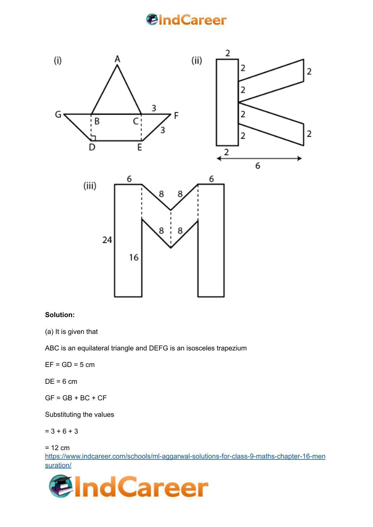 ML Aggarwal Solutions for Class 9 Maths Chapter 16- Mensuration - Page 109