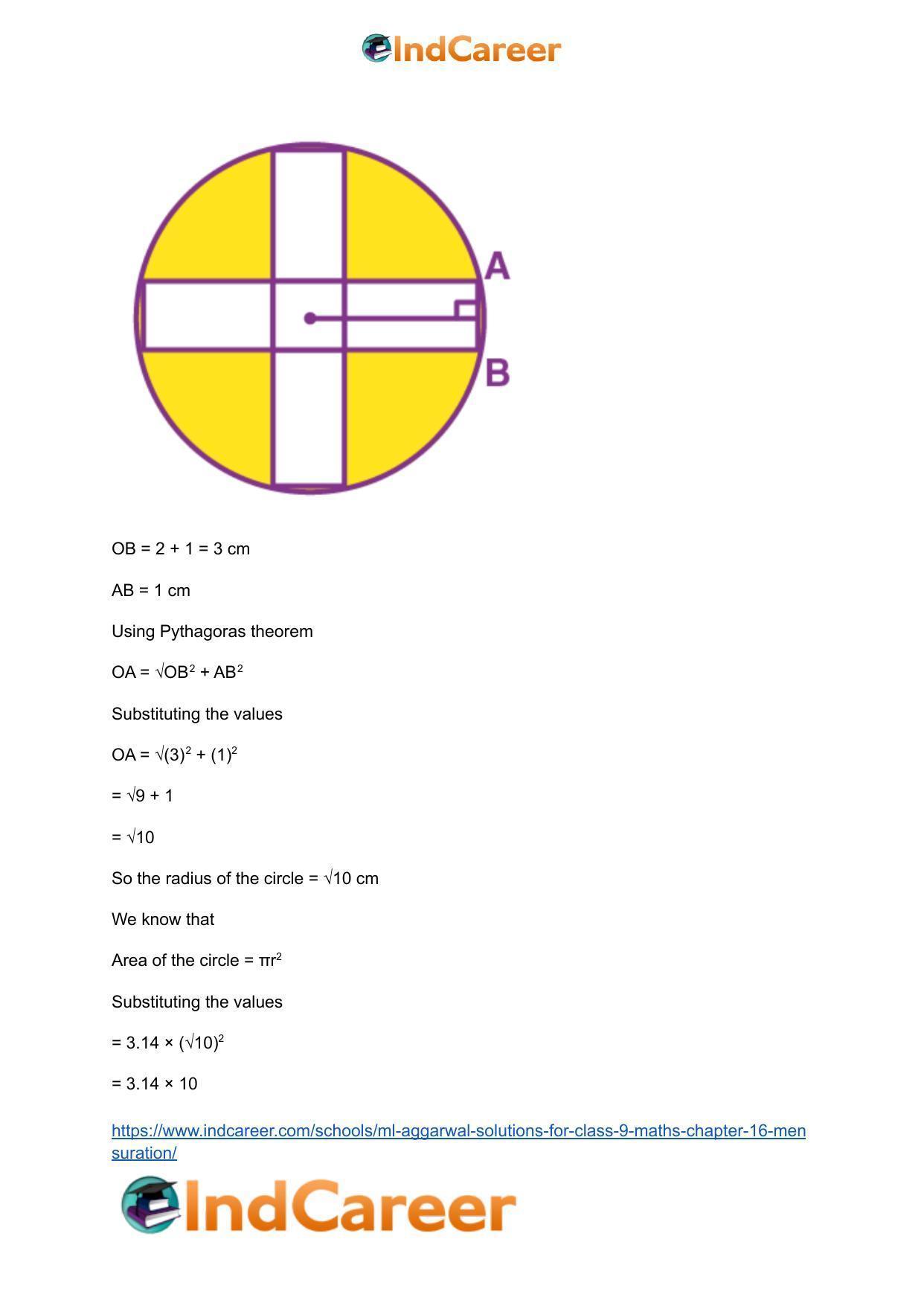 ML Aggarwal Solutions for Class 9 Maths Chapter 16- Mensuration - Page 239