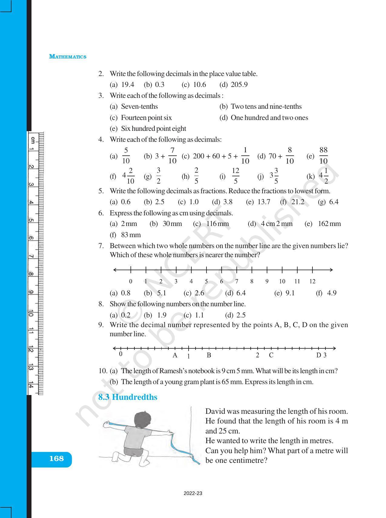 NCERT Book for Class 6 Maths: Chapter 8-Decimals - Page 5