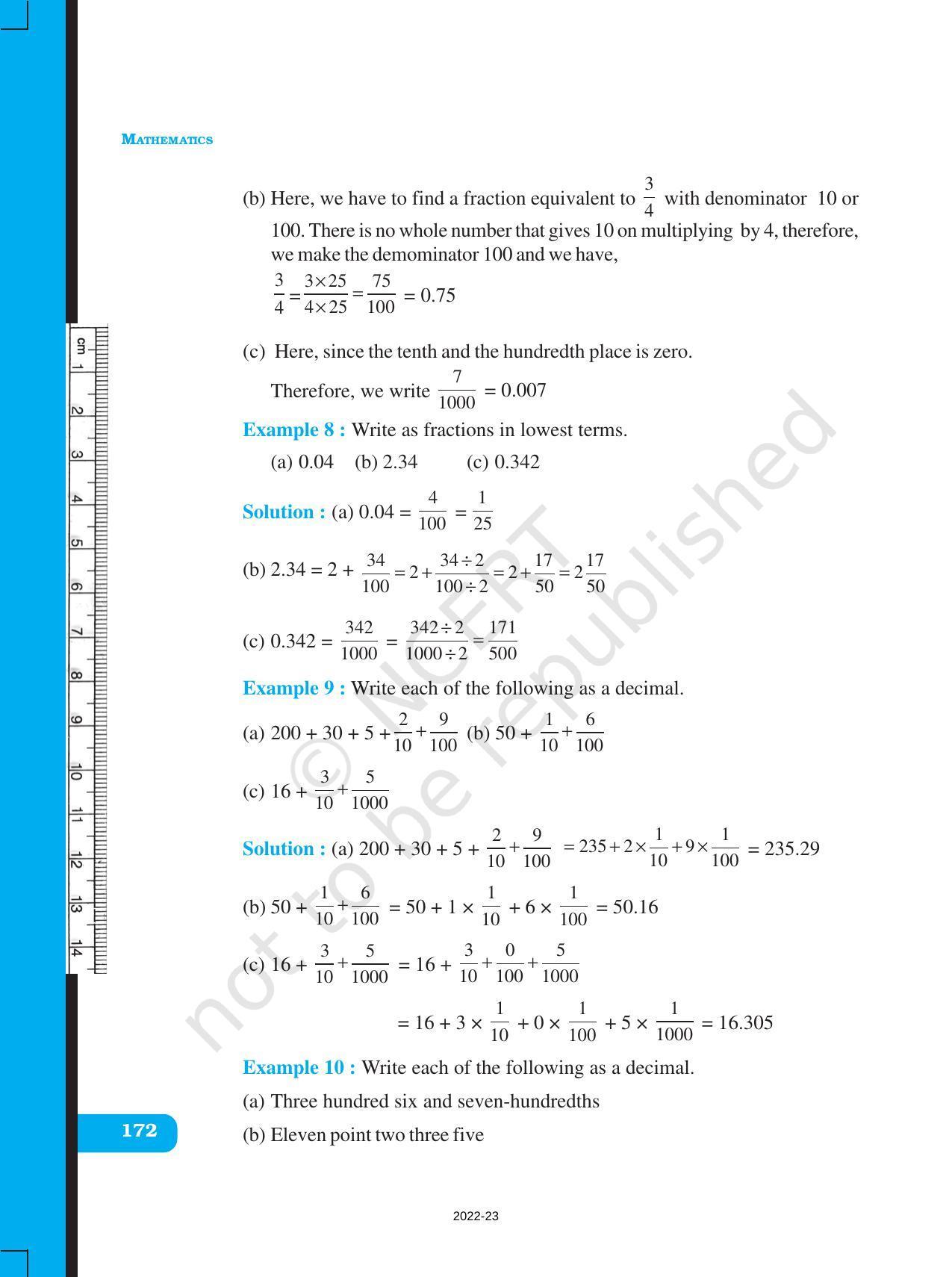 NCERT Book for Class 6 Maths: Chapter 8-Decimals - Page 9