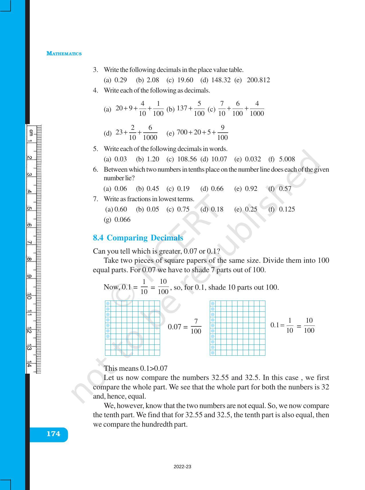 NCERT Book for Class 6 Maths: Chapter 8-Decimals - Page 11