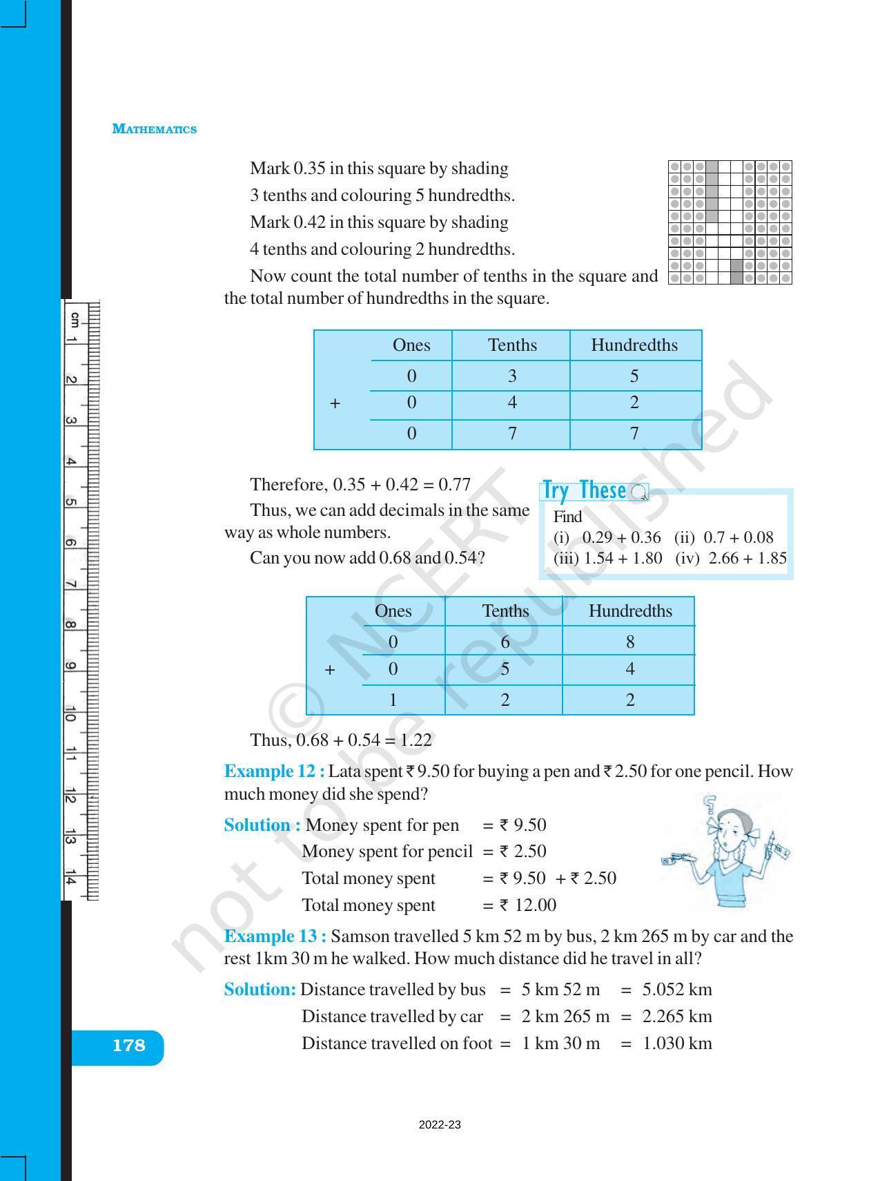 NCERT Book for Class 6 Maths: Chapter 8-Decimals - Page 15